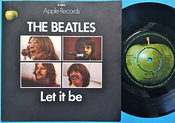 BEATLES - Let it be 7" Swe 1970 PS M-!