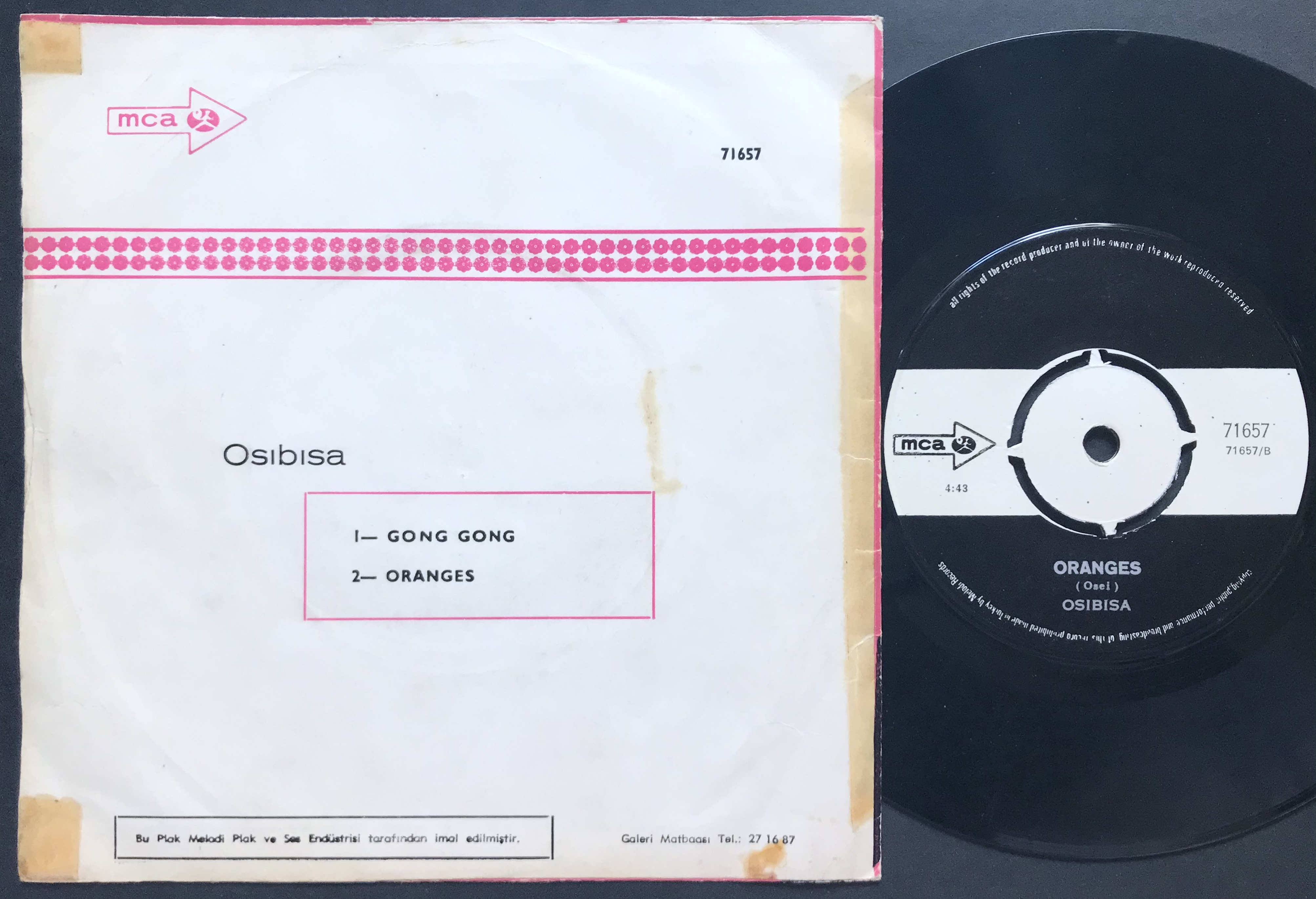 OSIBISA -  Gong gong Turkiet PS 1971 - 2