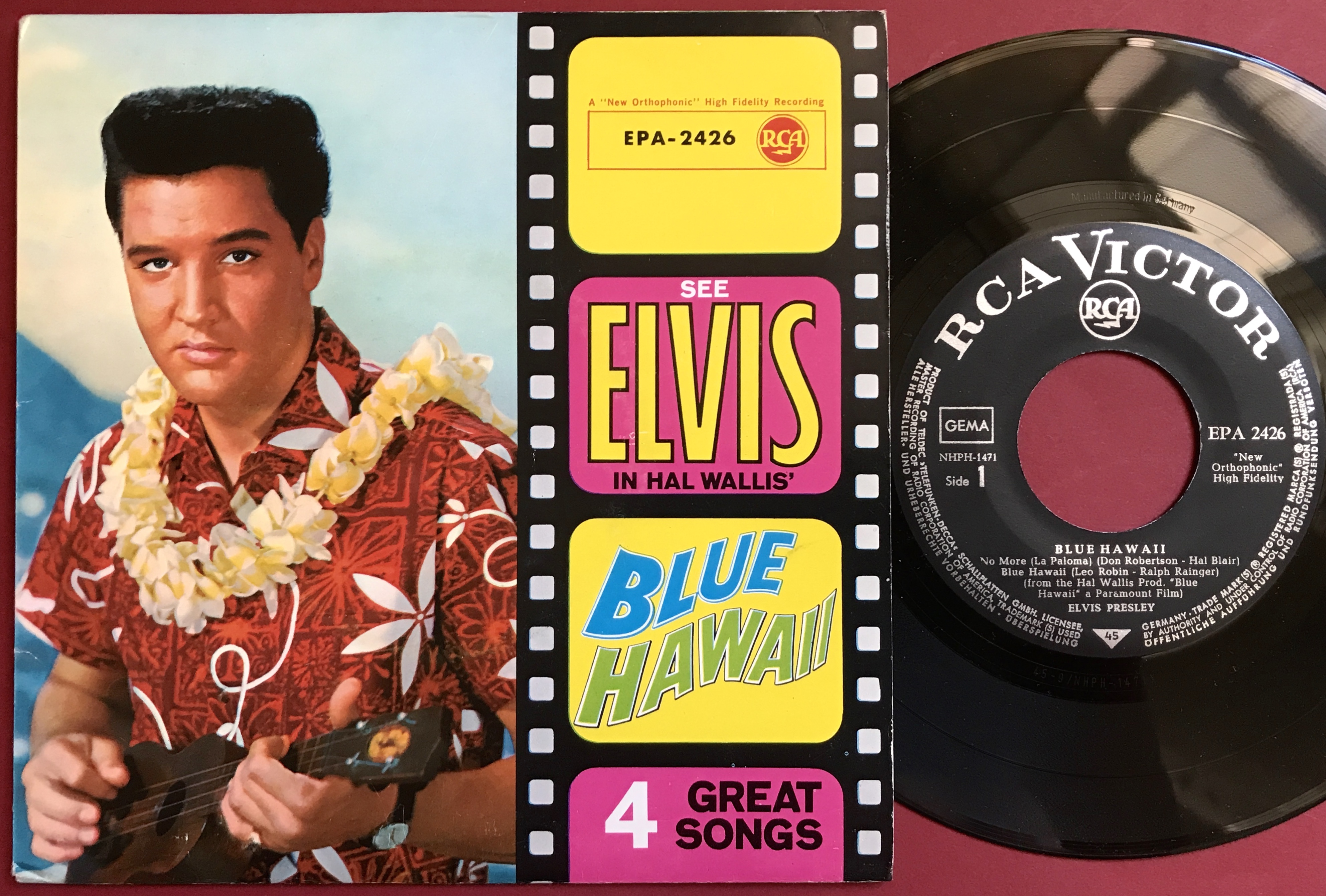 Nostalgipalatset - ELVIS PRESLEY - Blue Hawaii - German EP 1961
