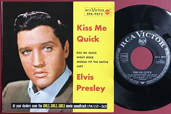 ELVIS PRESLEY - Kiss me quick +3 Tysk EP 1962
