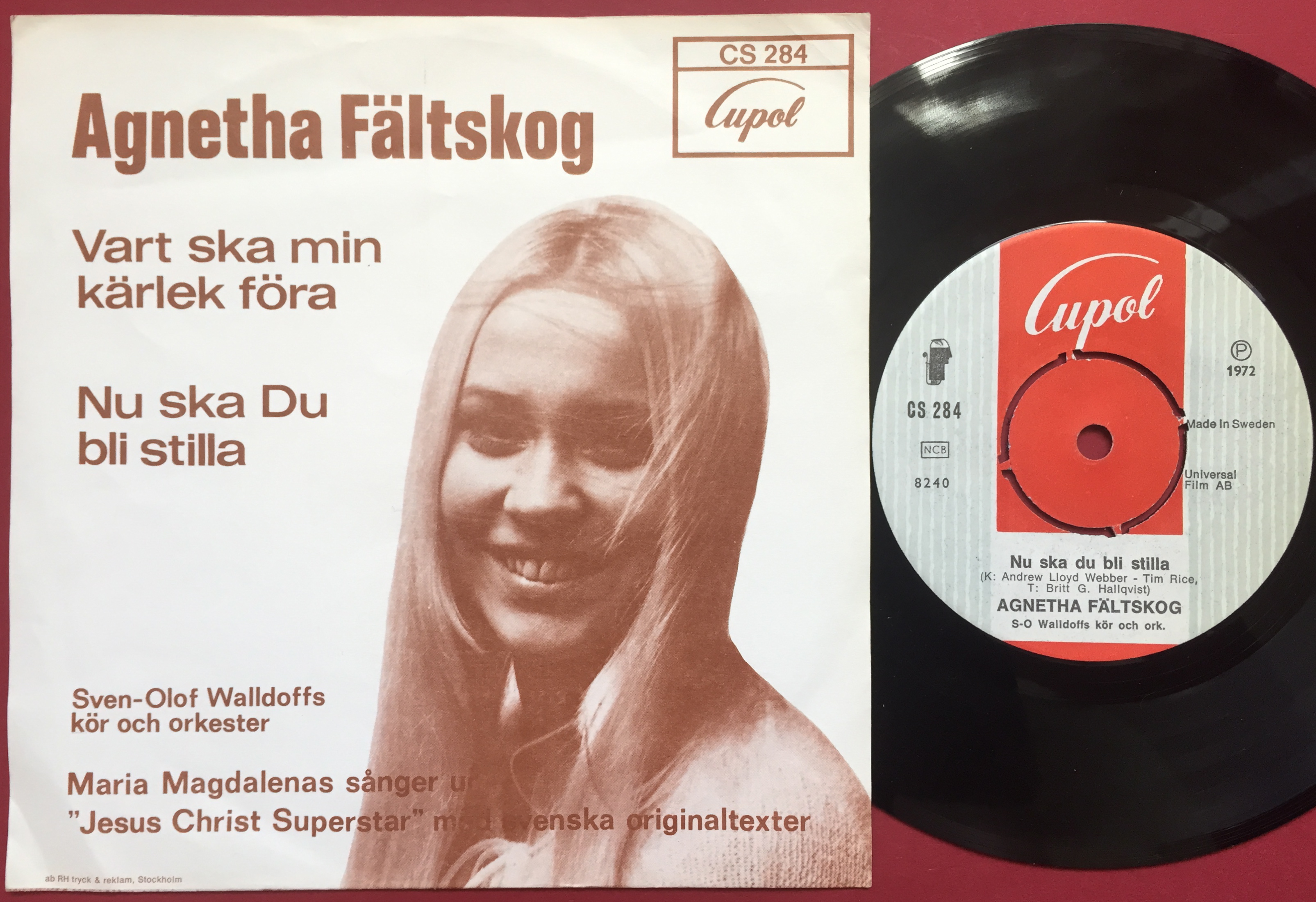 AGNETHA FÄLTSKOG - Vart ska min kärlek föra Swe PS 1972 - 2