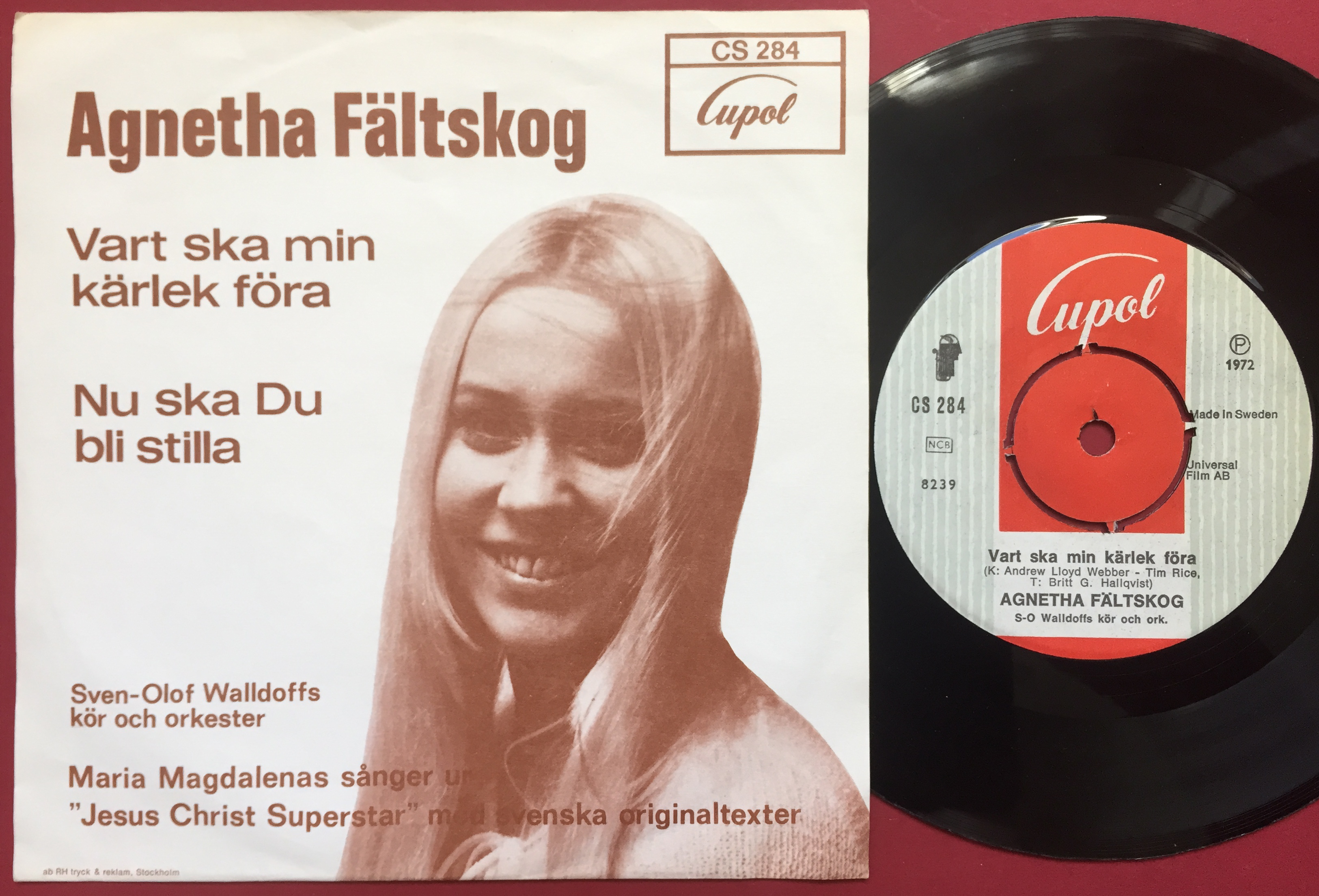 AGNETHA FÄLTSKOG - Vart ska min kärlek föra Swe PS 1972