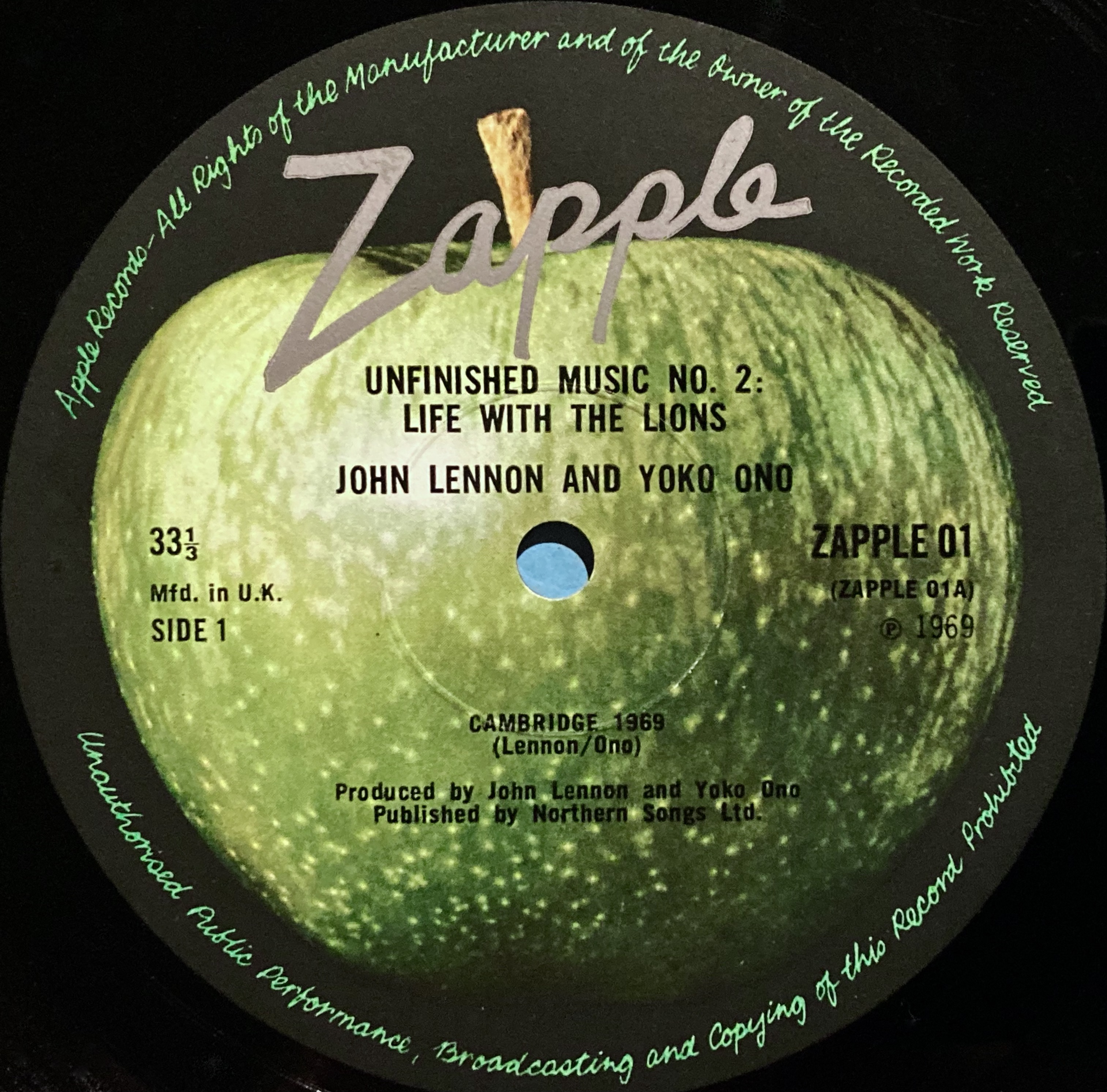  JOHN LENNON & YOKO ONO - Life with the lions UK LP 1969 - 4