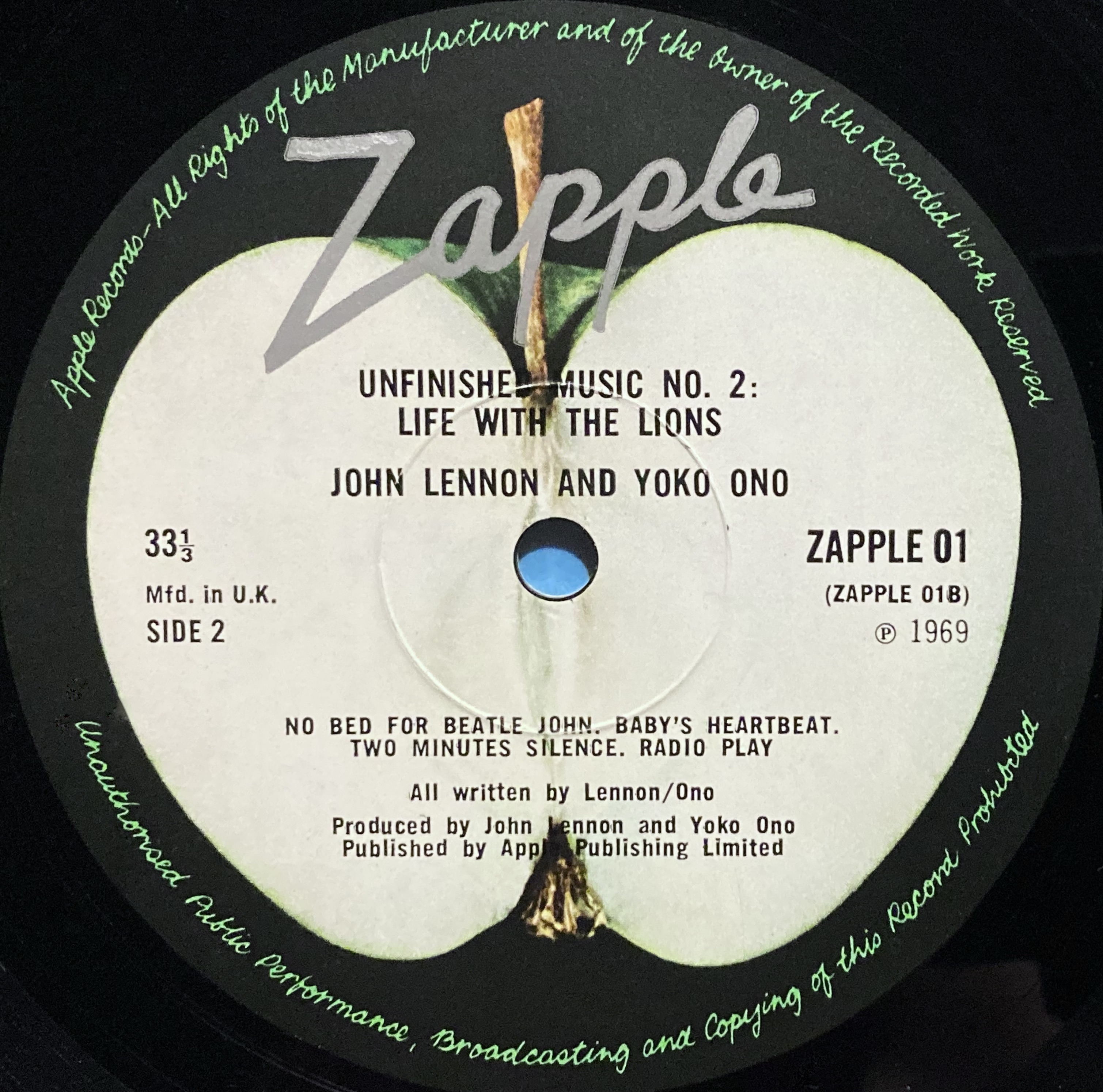  JOHN LENNON & YOKO ONO - Life with the lions UK LP 1969 - 5