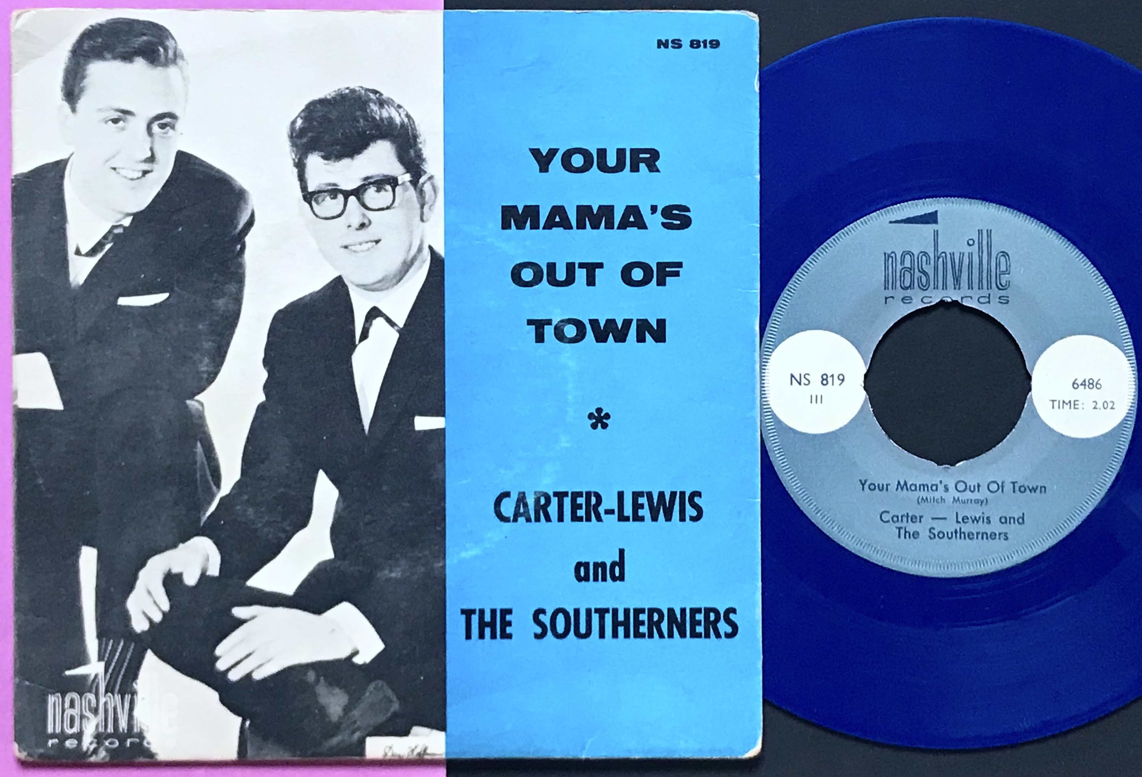 CARTER-LEWIS and the SOUTHERNERS - Your mama´s out of town Swe PS 1963