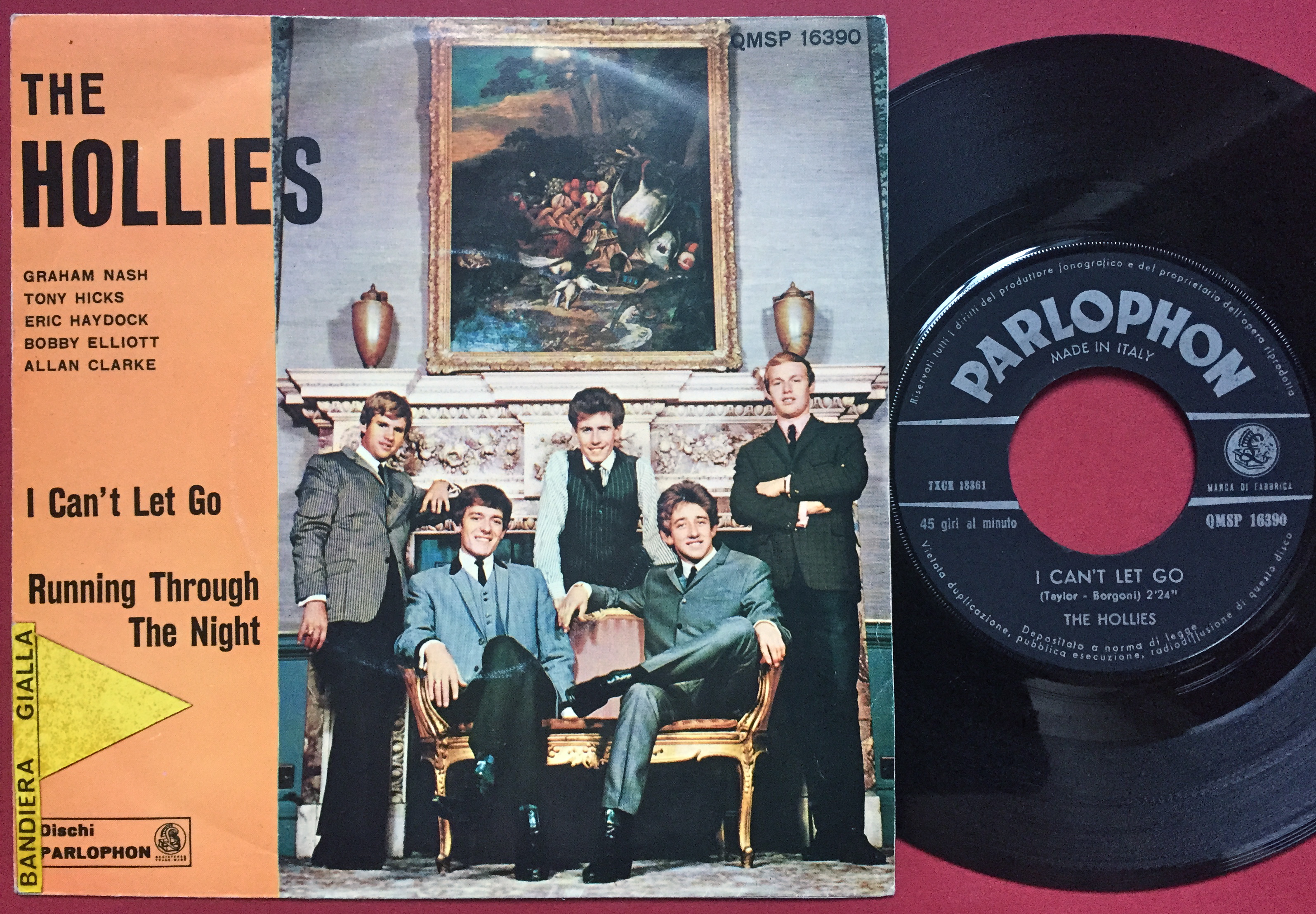 HOLLIES - I can´t let go Italien PS 1966