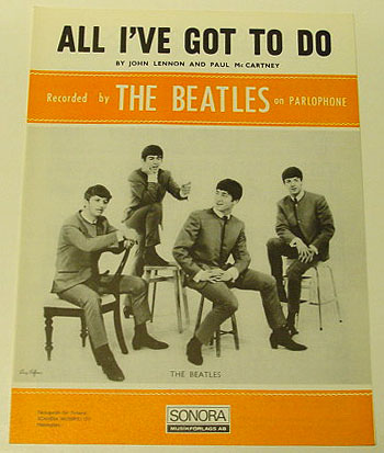 The Beatles 1967 Getting Better Sonora Sheet Music Scandinavia 