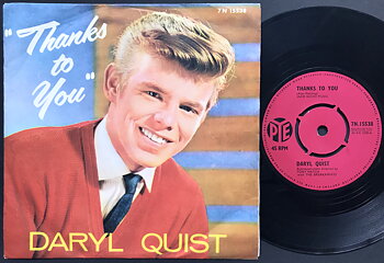 DARYL QUIST - Thanks to you UK PS 1963