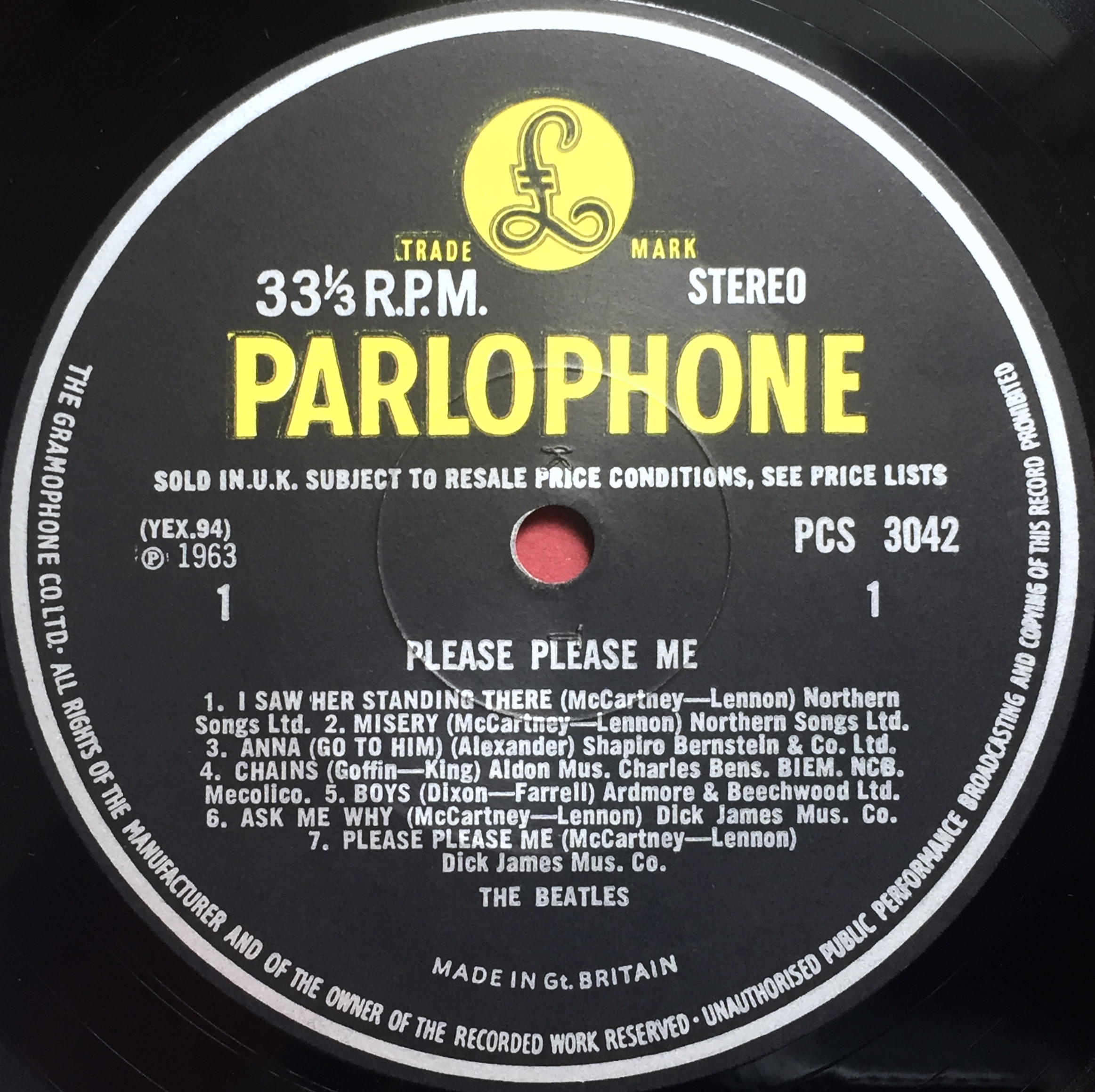 BEATLES - Please, please me UK stereo LP 1963 - 3