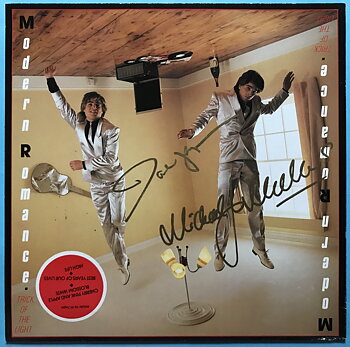 MODERN ROMANCE - Trick of the light SIGNERAD LP 1983