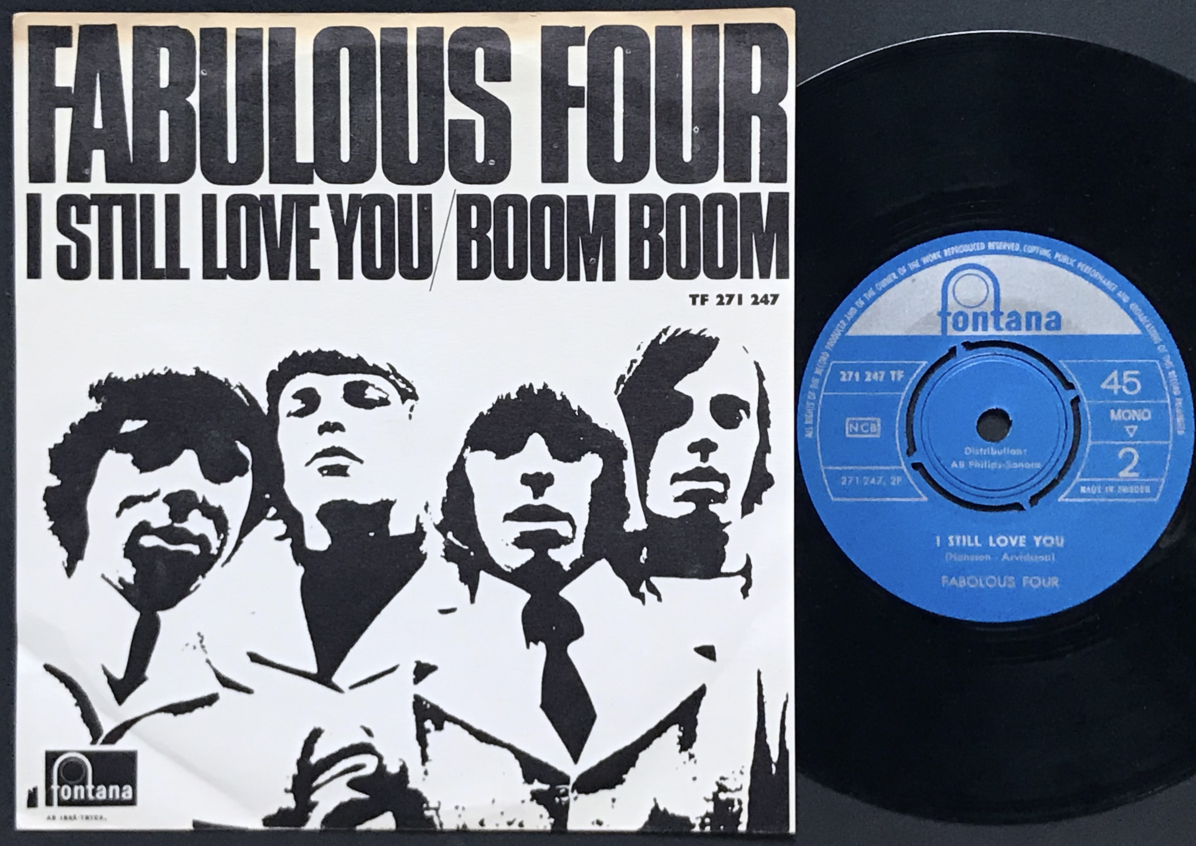 FABULOUS FOUR - I still love you / BOOM BOOM Swe PS 1966 - 2