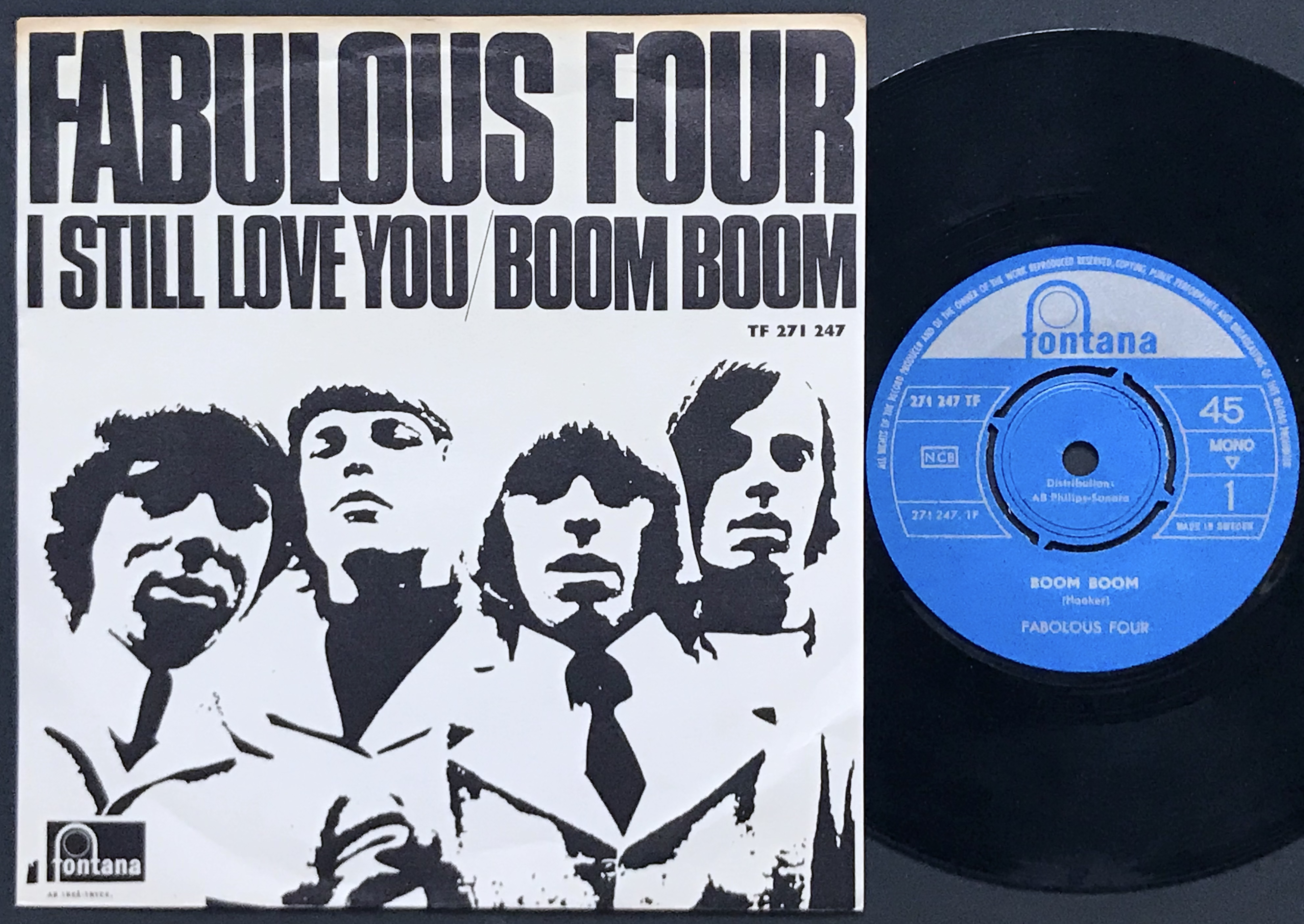 FABULOUS FOUR - I still love you / BOOM BOOM Swe PS 1966