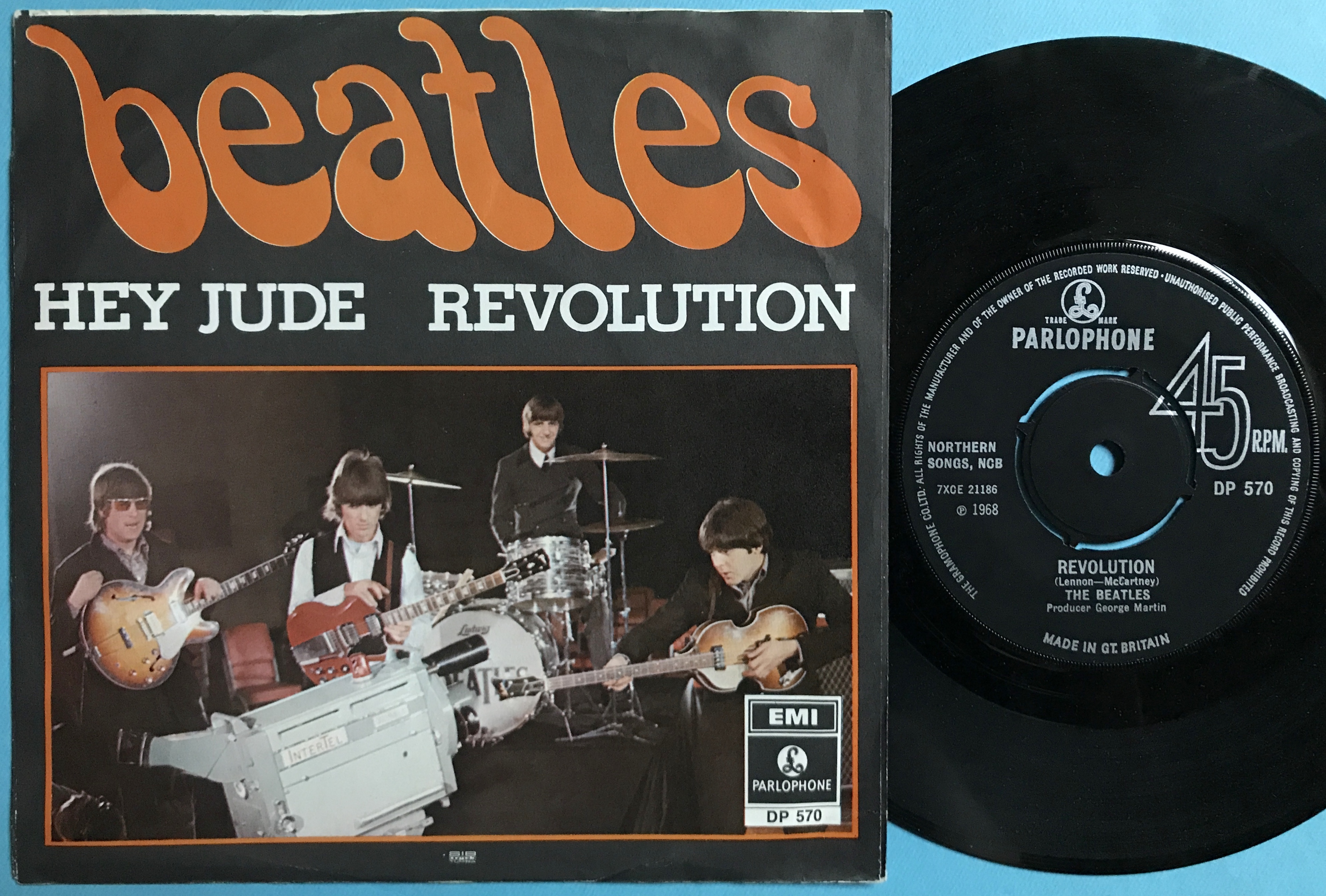 ７インチ★BEATLES★Hey Jude UK Parlophone オリジナ The Beatles U.K. Singles/Export Edition