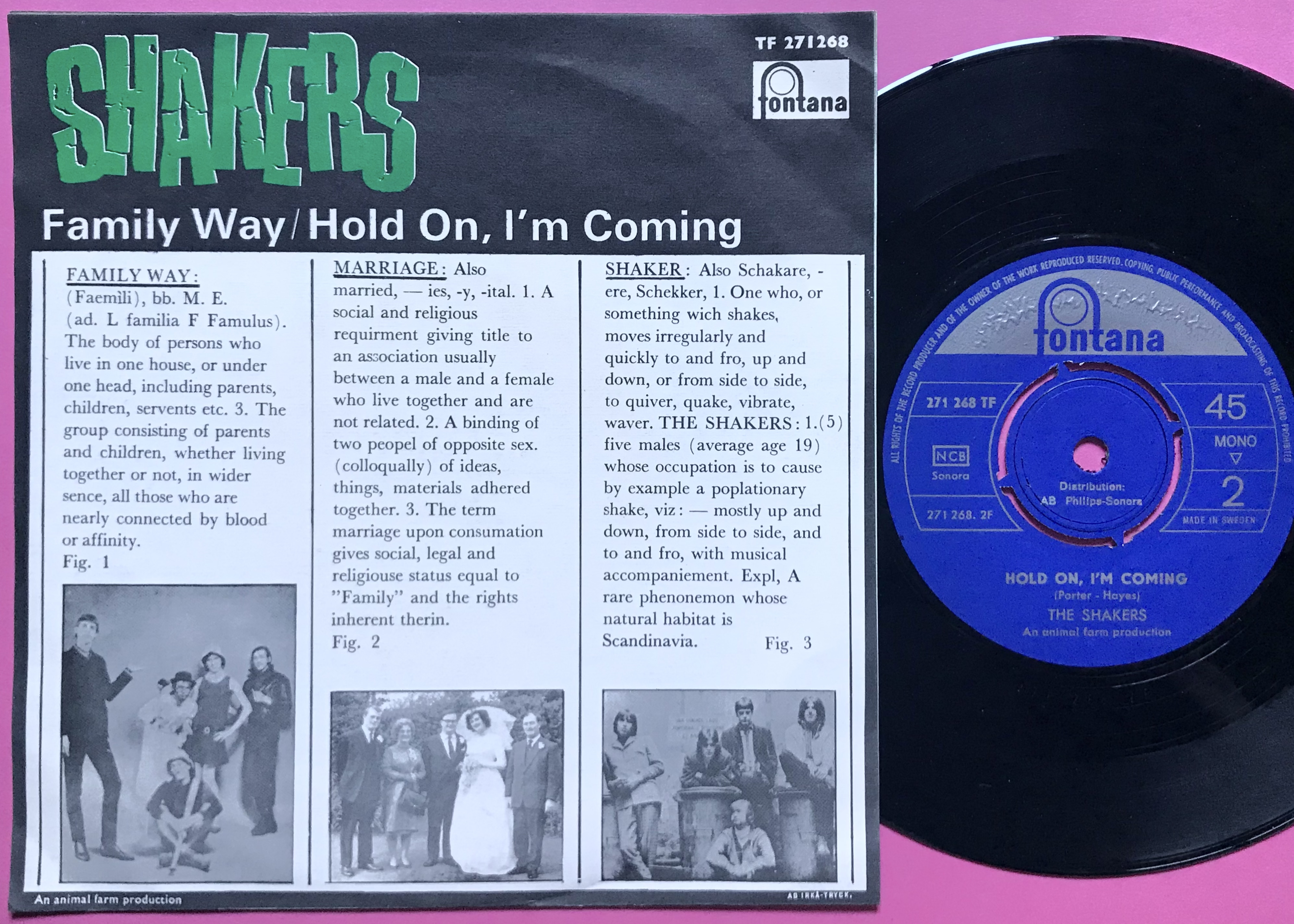 SHAKERS - Family way Swe PS 1967 - 2