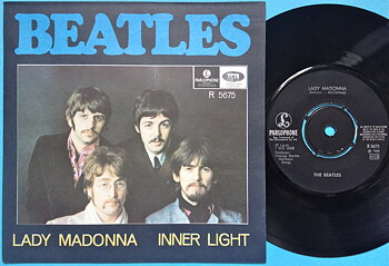 BEATLES - Lady Madonna 7" Swe PS 1968