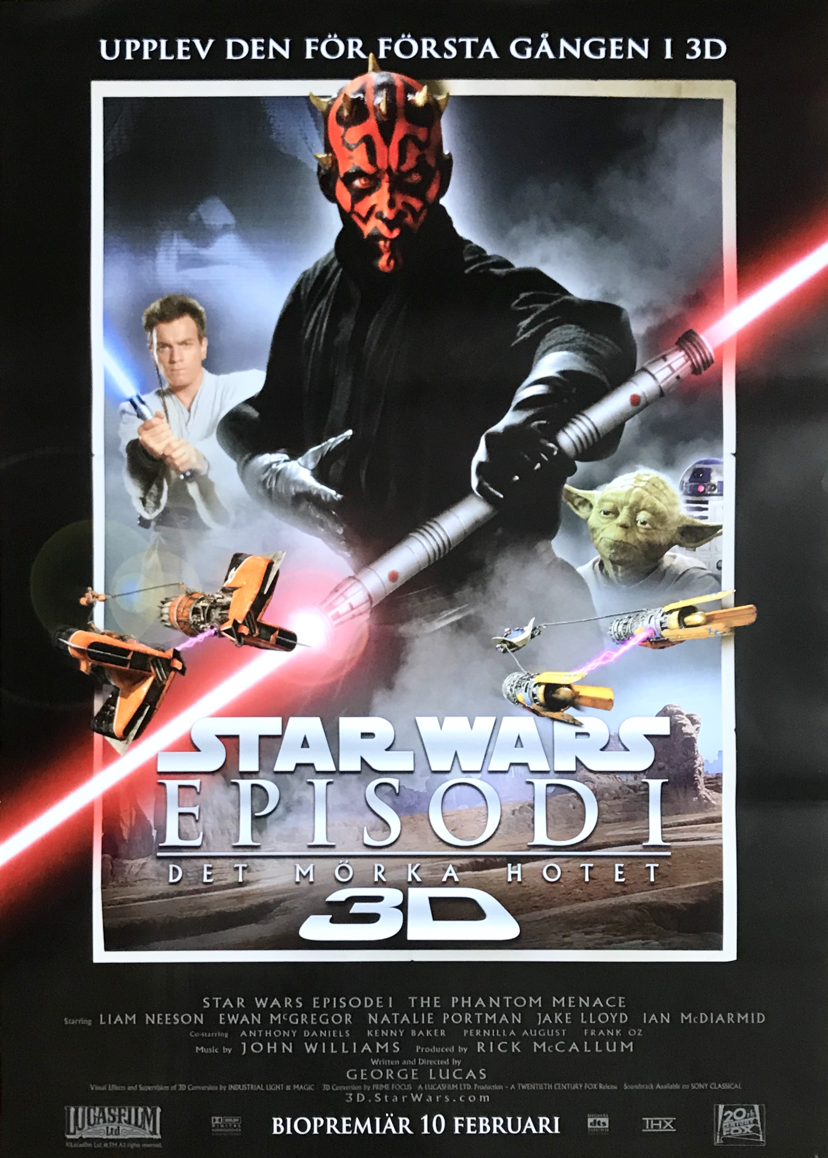 STAR WARS - Episode 1 THE PHANTOM MENACE (1999/2011) 3D