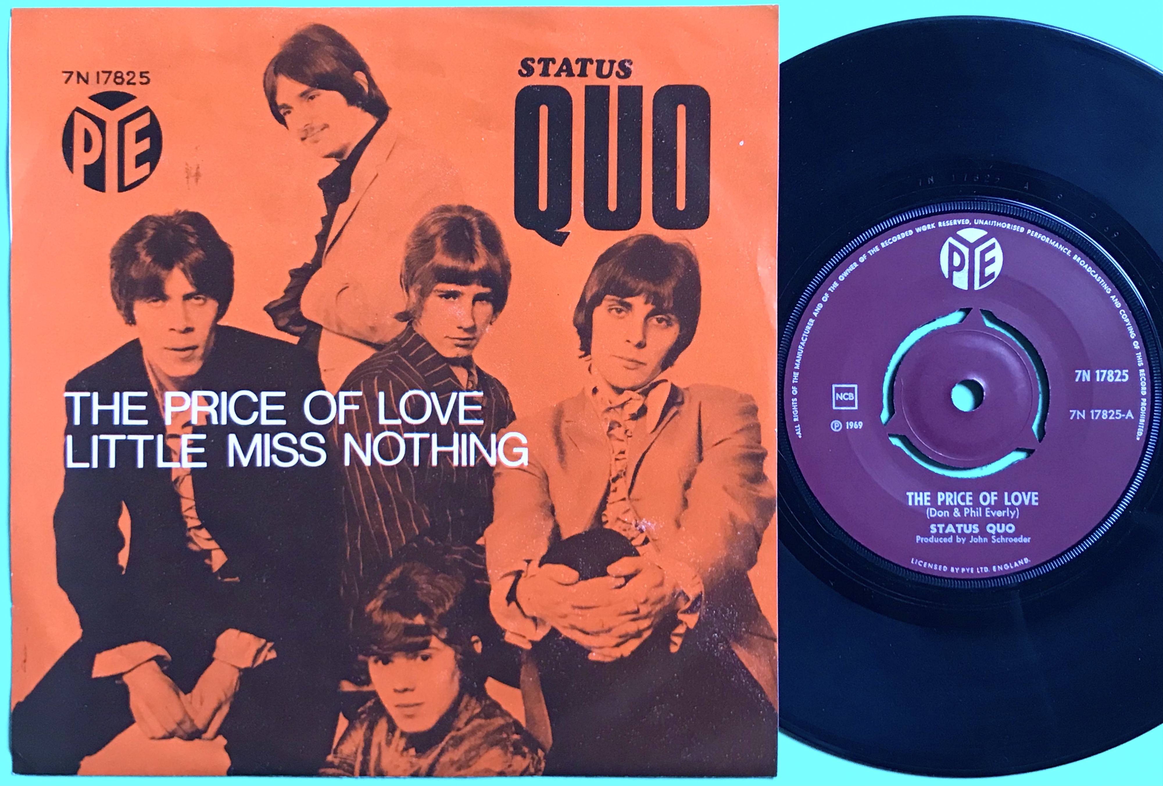 STATUS QUO - The price of love Norsk PS 1969