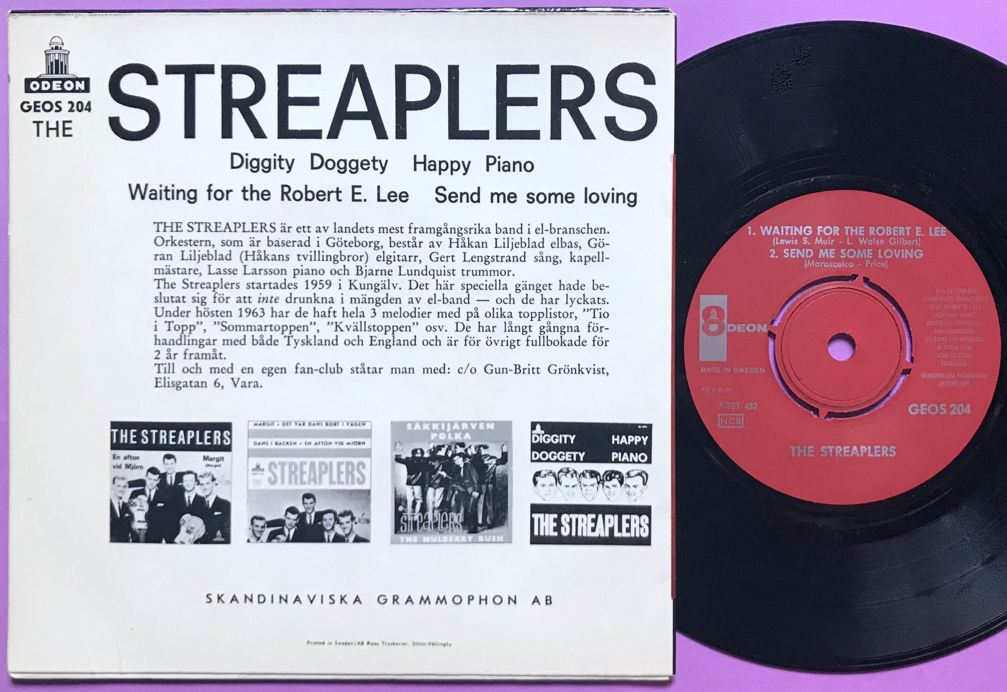 STREAPLERS - Diggity doggety +3 Swe EP 1963 - 2