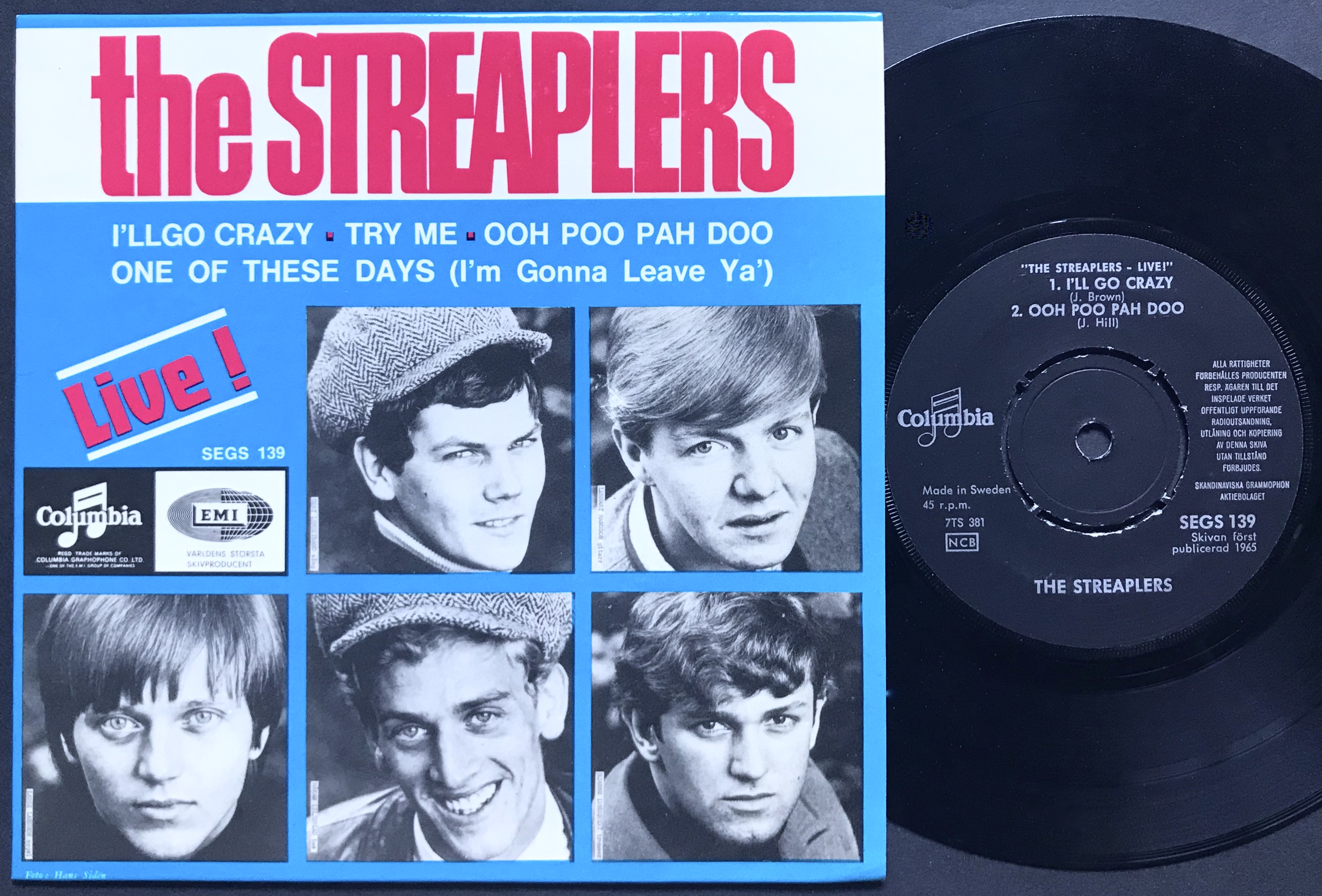 STREAPLERS - Live! Swe EP 1965