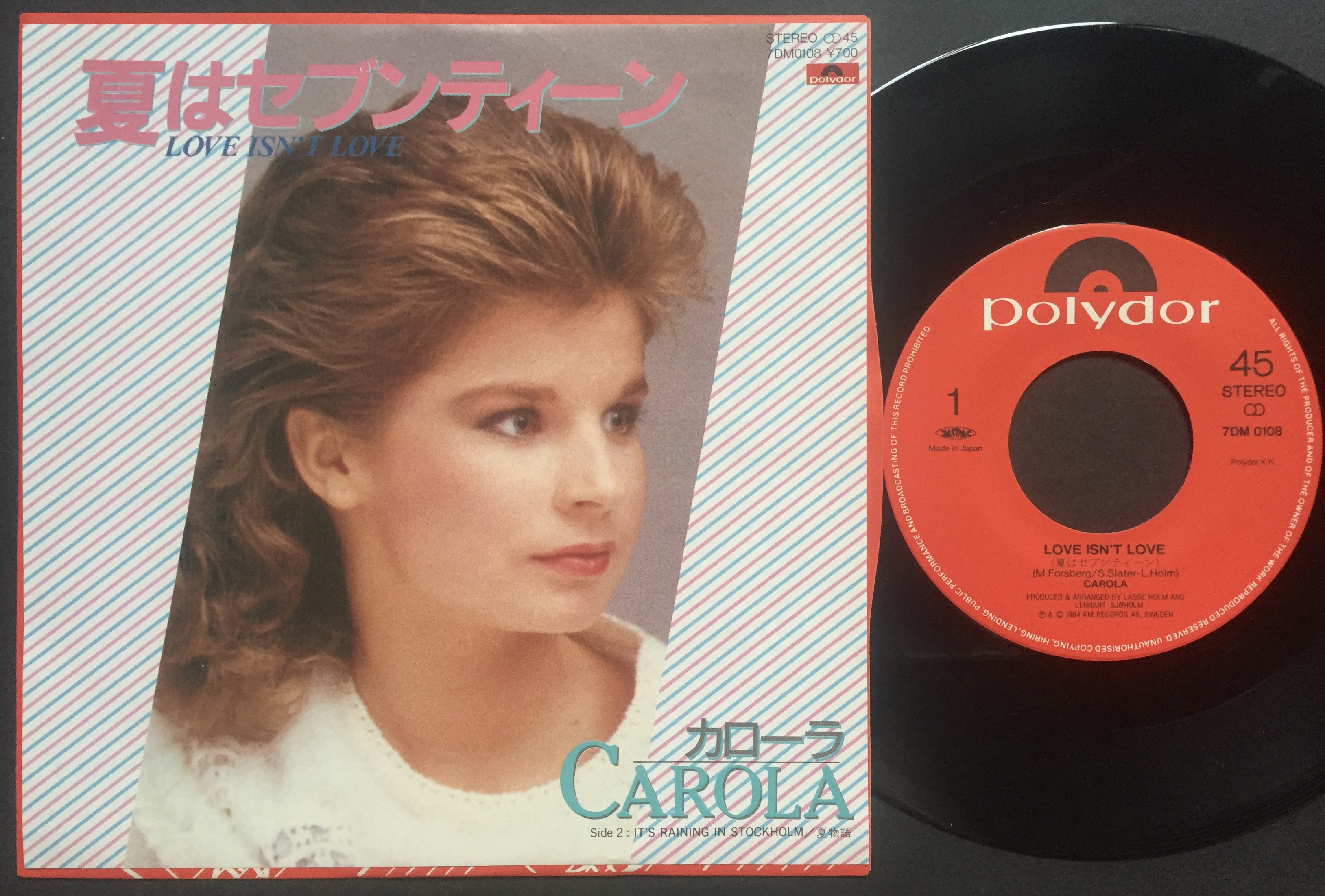 CAROLA - Love isn´t love Japanese PS 1984