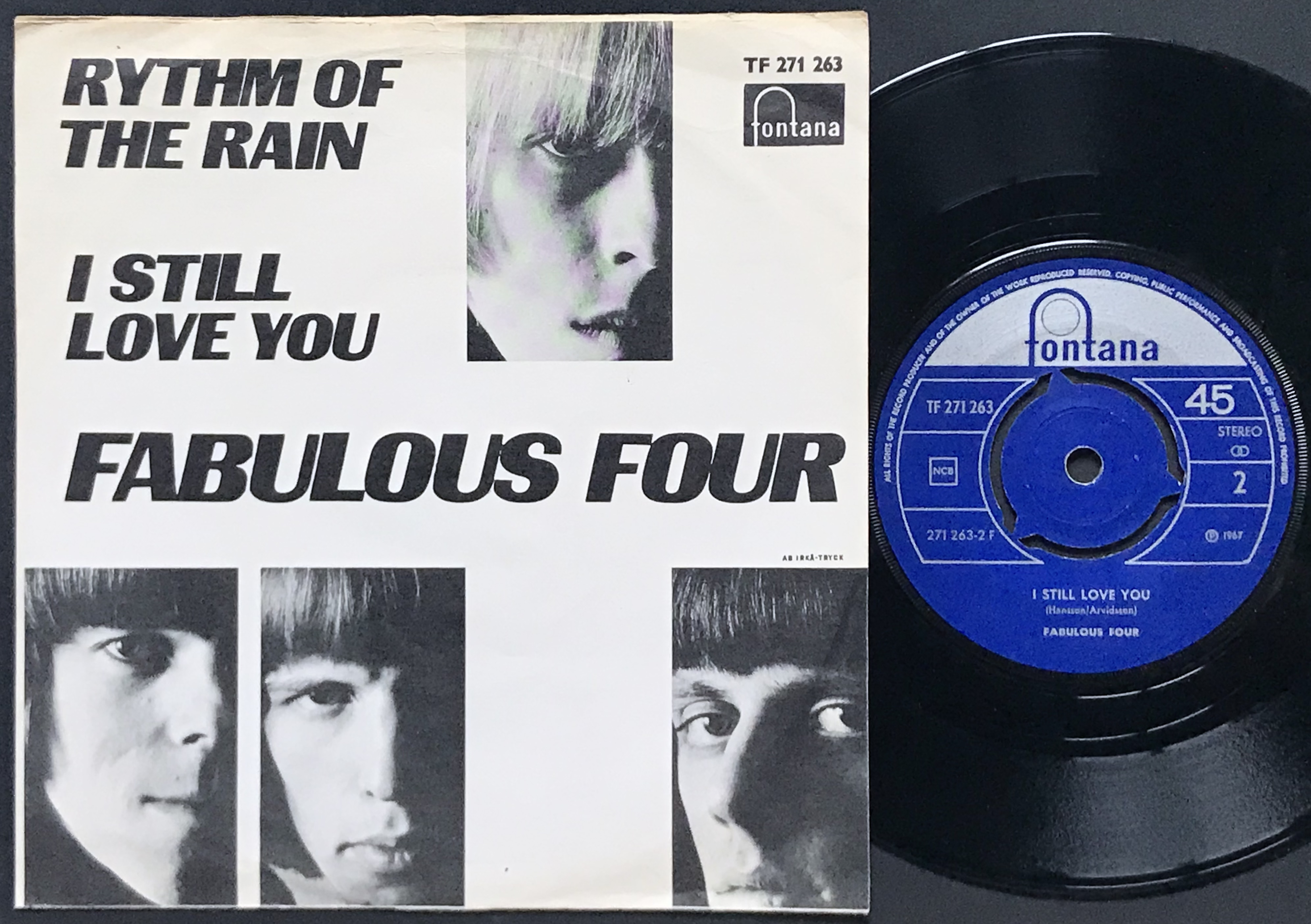 FABULOUS FOUR - Rhythm of the rain Swe PS 1967 - 2