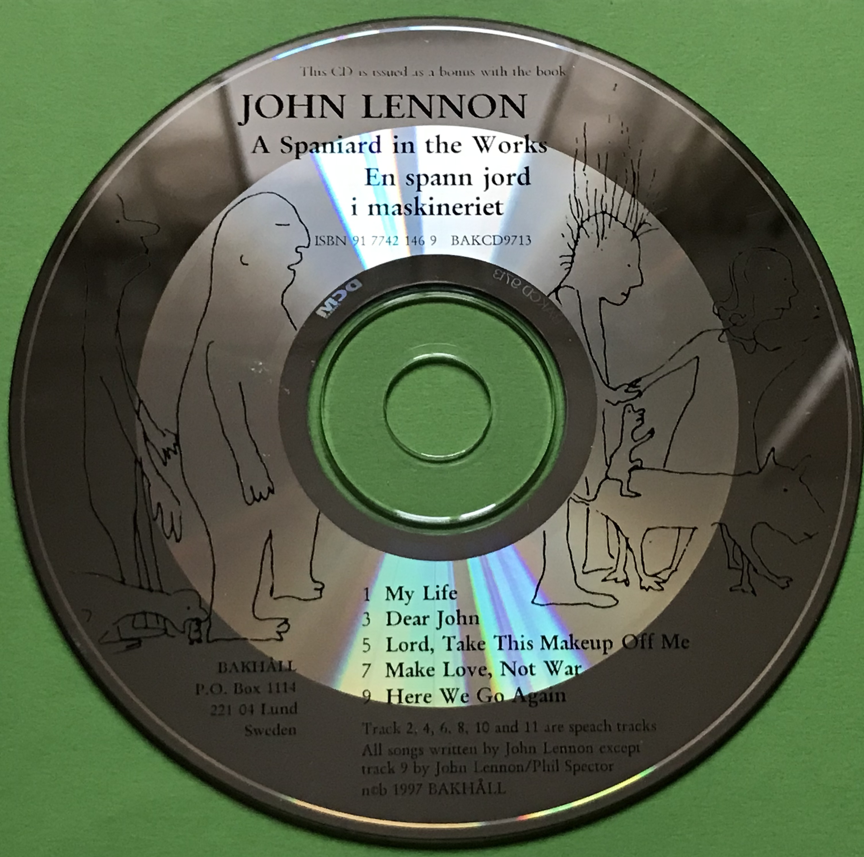 JOHN LENNON - En spann jord i maskineriet CD + BOK 1997 - 4
