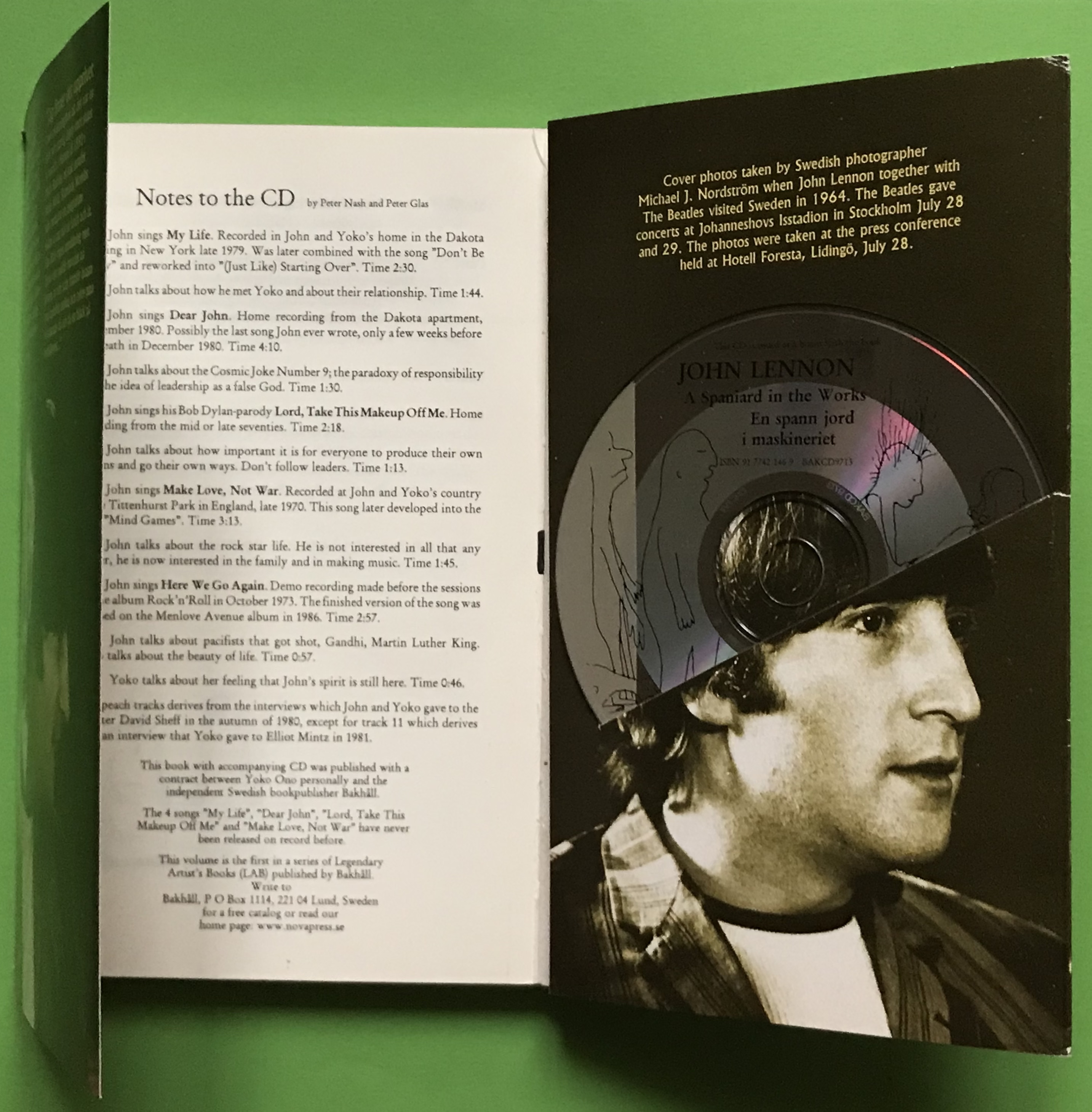 JOHN LENNON - En spann jord i maskineriet CD + BOK 1997 - 3