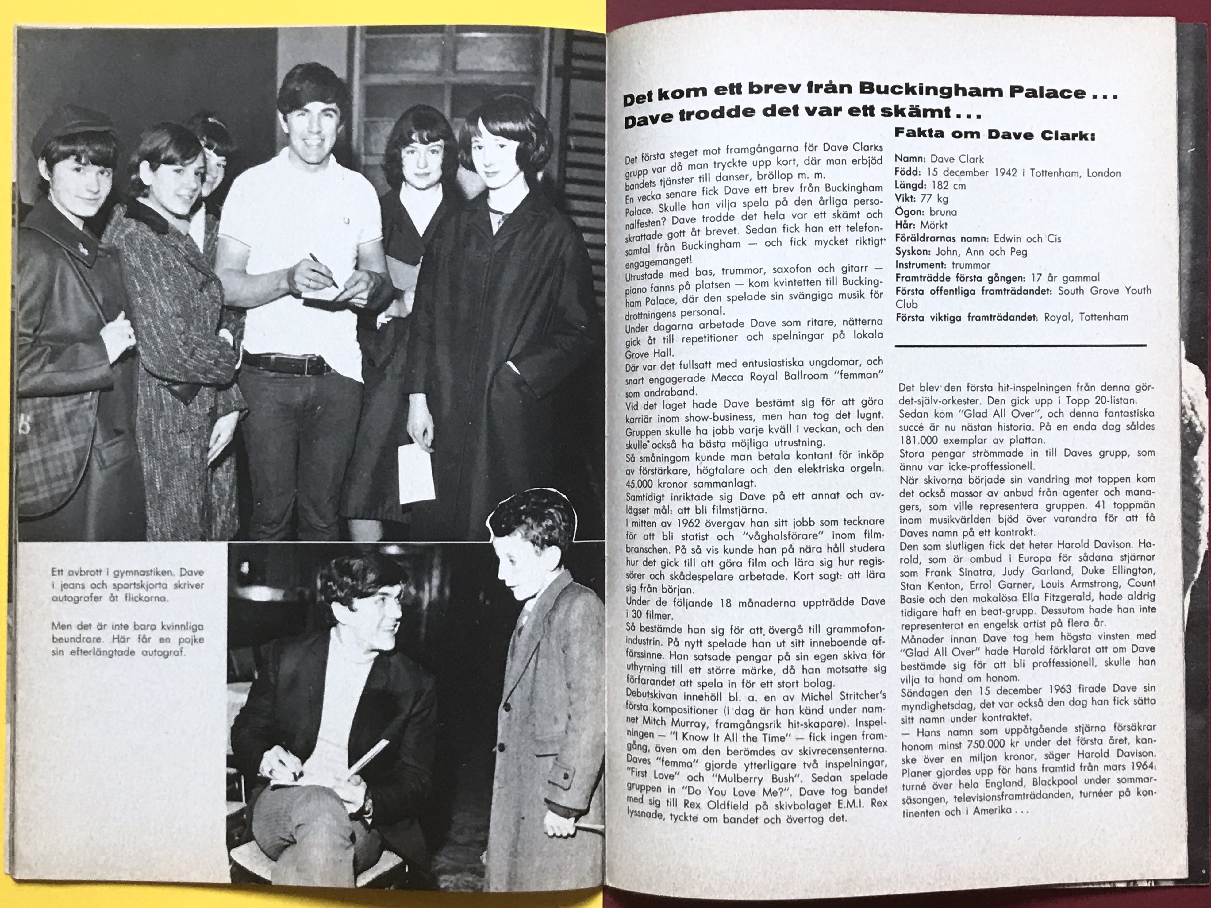 DAVE CLARK - Träff med 1964 Poptidning - 6