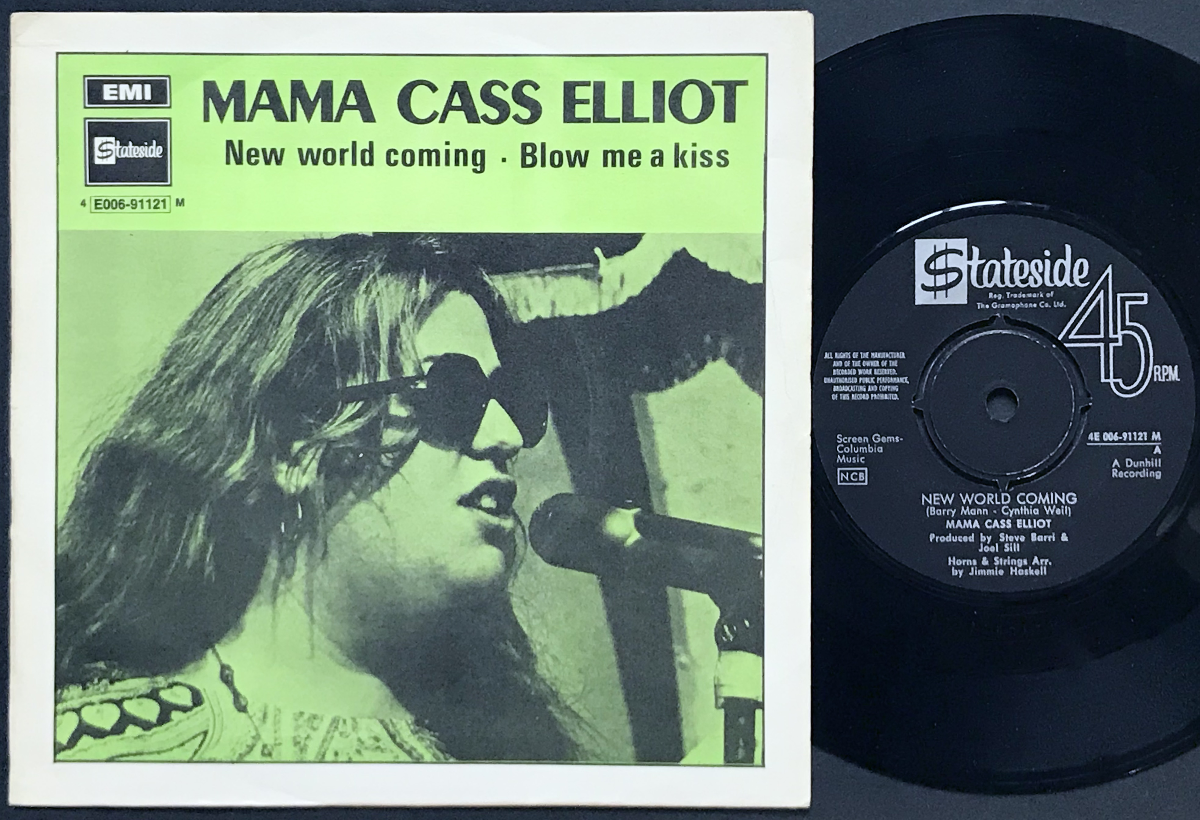 MAMA CASS - New world coming Swe PS 1970