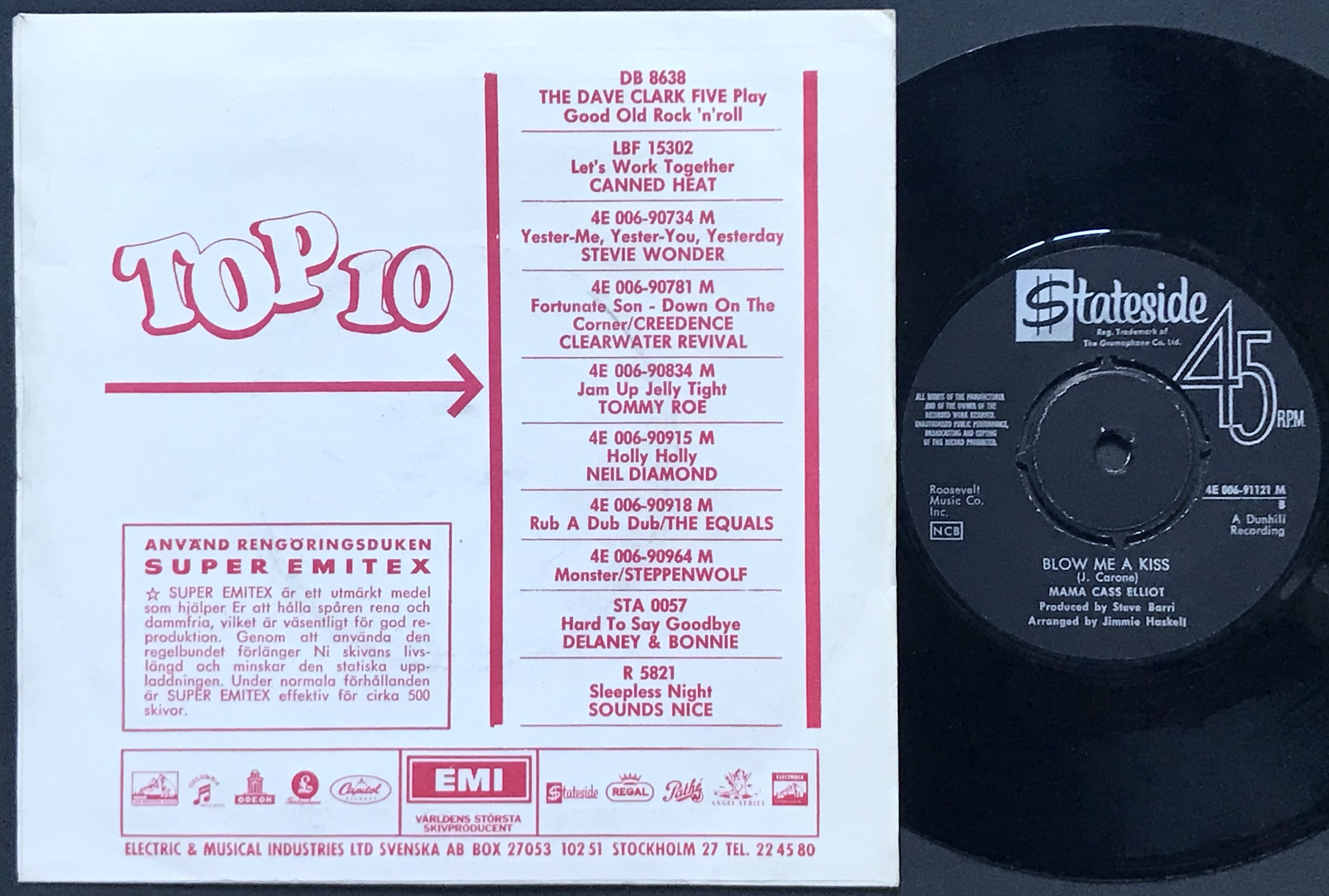 MAMA CASS - New world coming Swe PS 1970 - 2