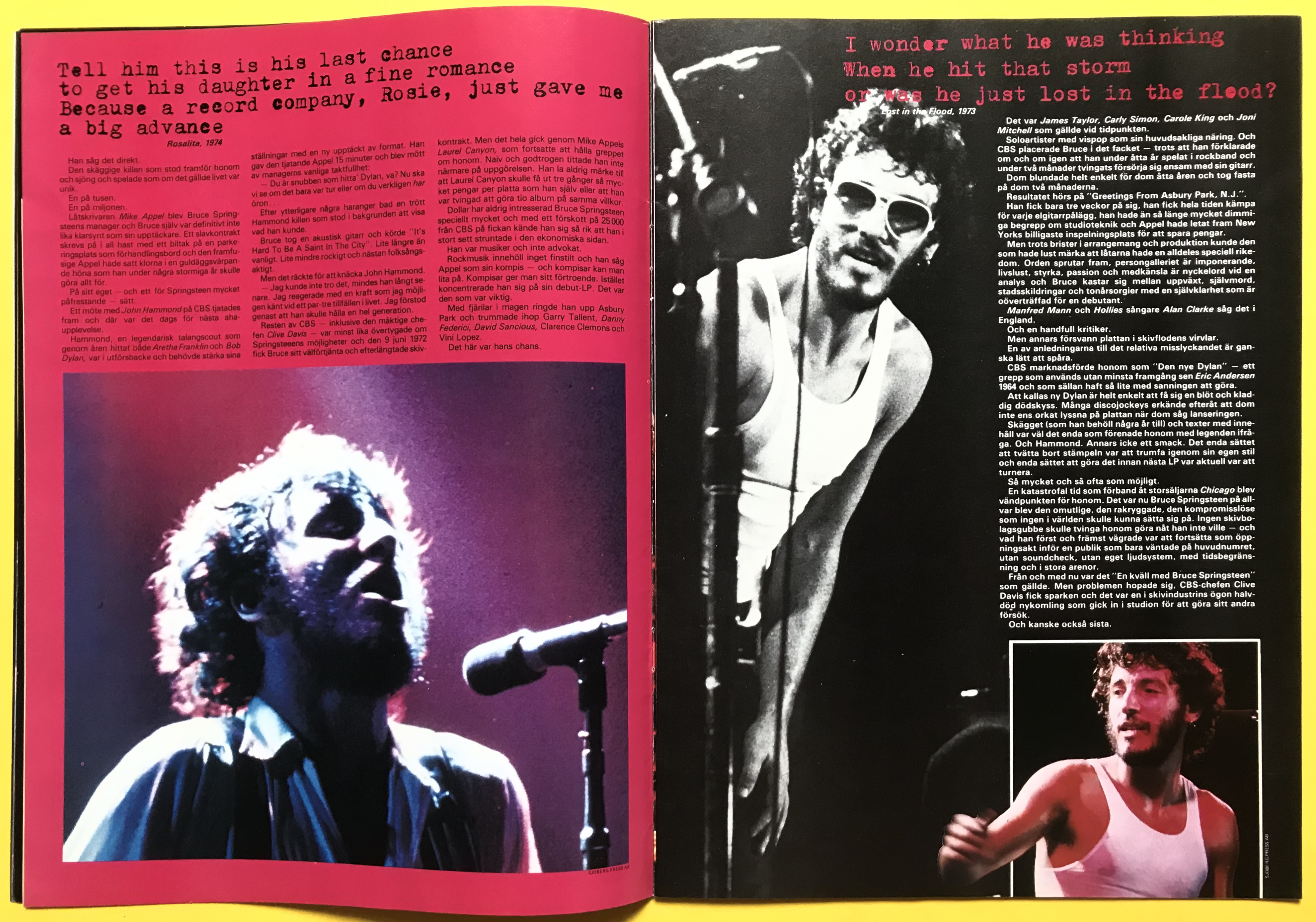 ROCK POSTER Special - BRUCE SPRINGSTEEN poptidning 1985 - 5