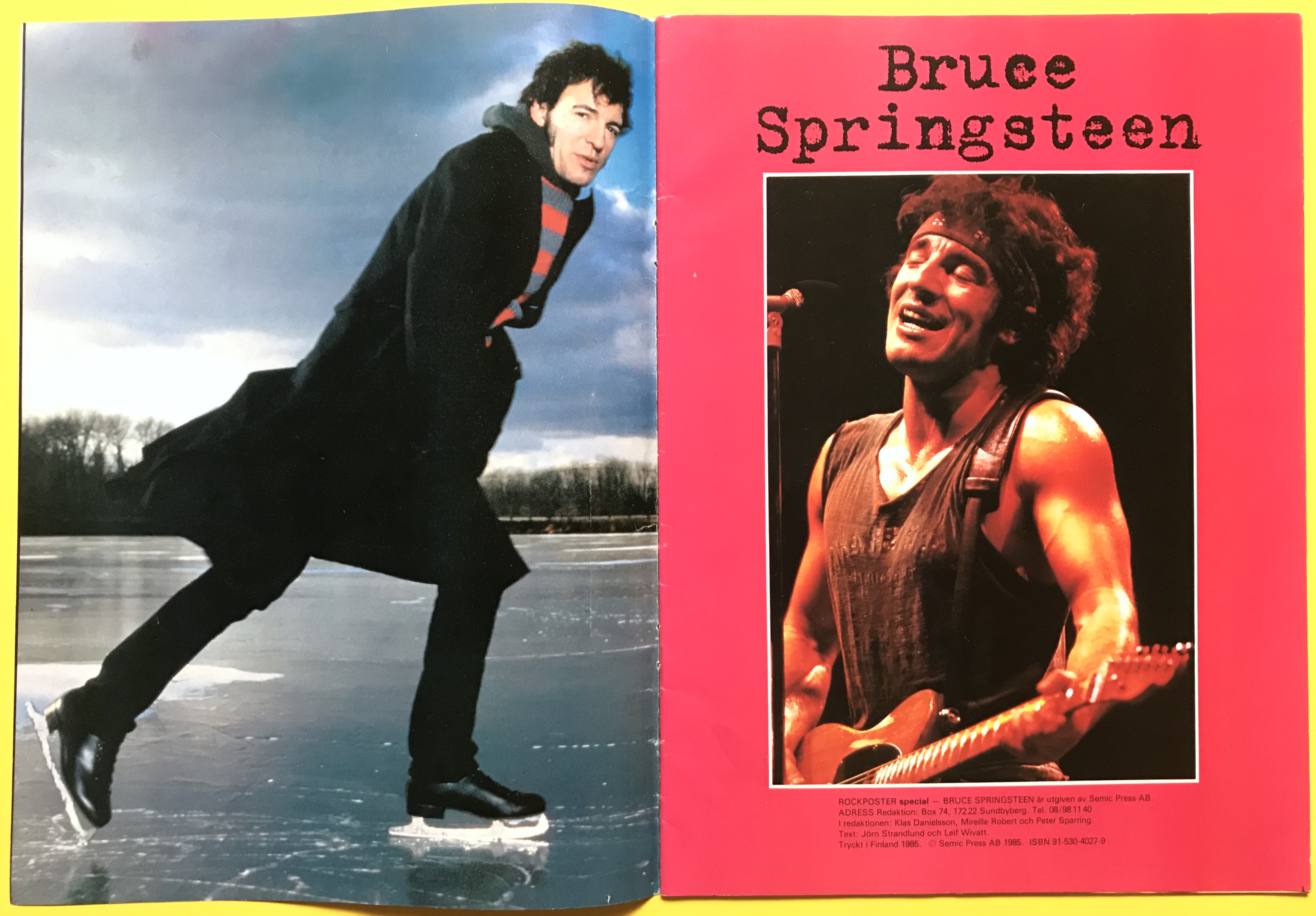 ROCK POSTER Special - BRUCE SPRINGSTEEN poptidning 1985 - 3