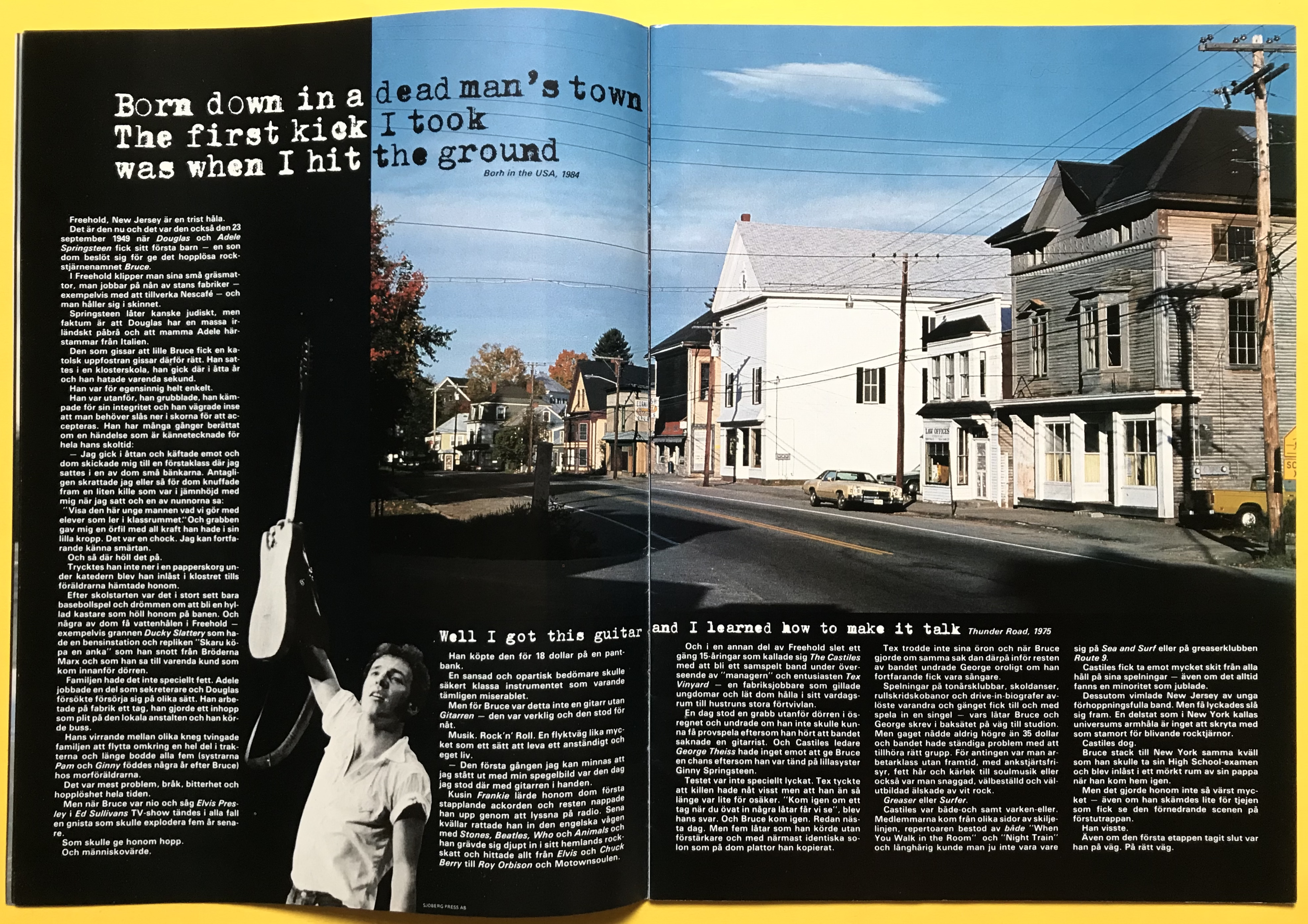 ROCK POSTER Special - BRUCE SPRINGSTEEN poptidning 1985 - 4