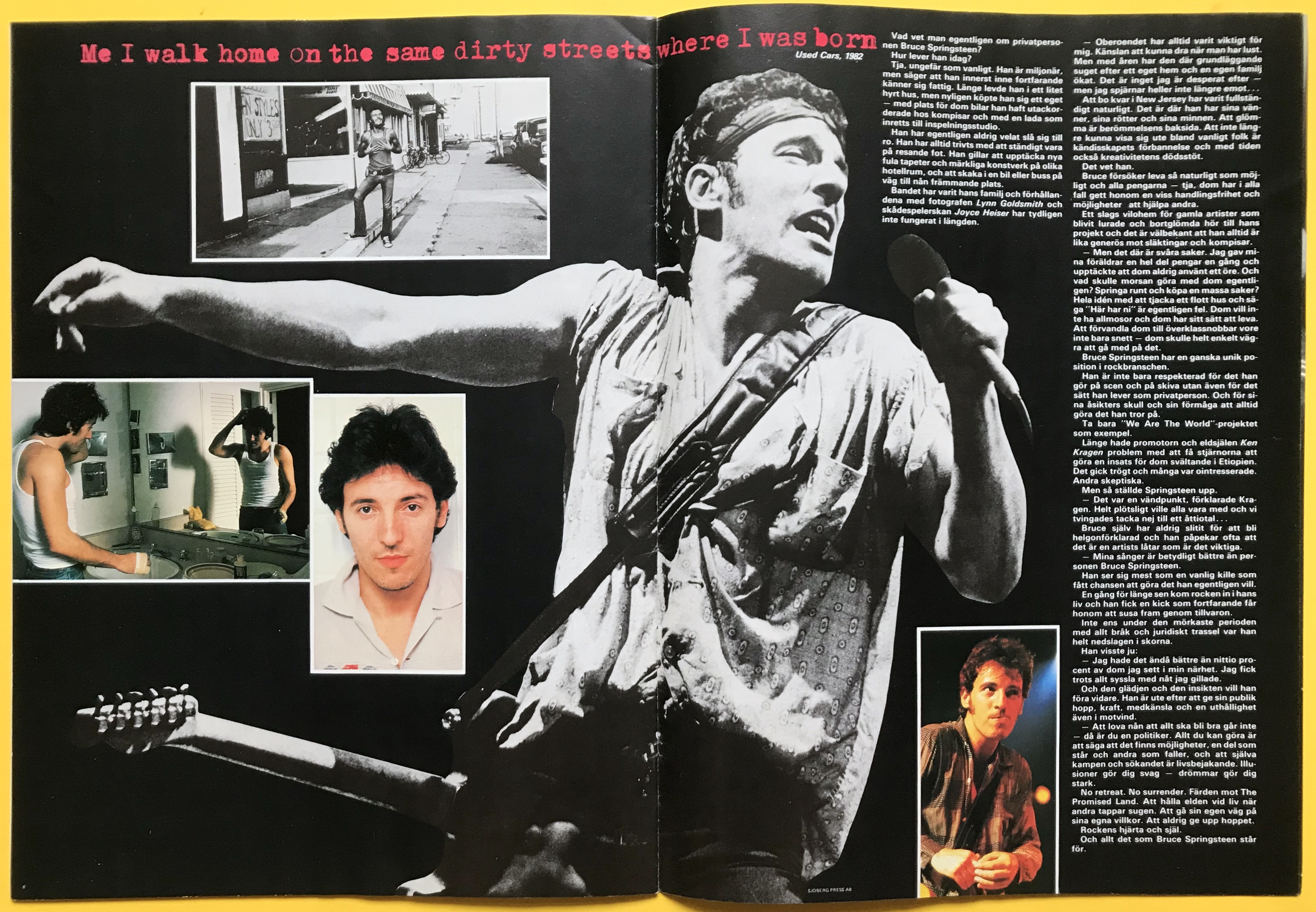 ROCK POSTER Special - BRUCE SPRINGSTEEN poptidning 1985 - 6