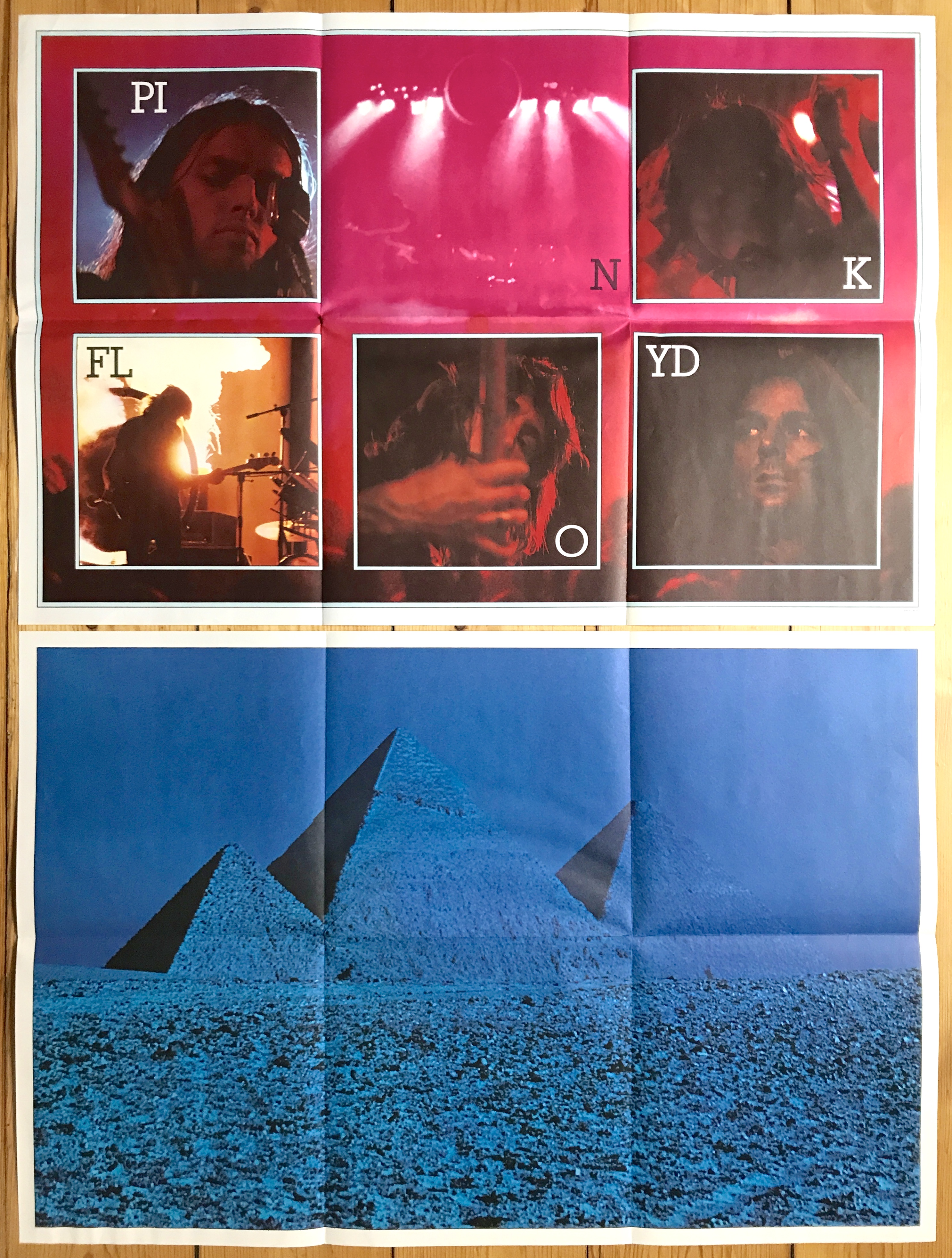 PINK FLOYD - Dark side of the moon UK-orig BLÅ triangel LP 1973 - 9