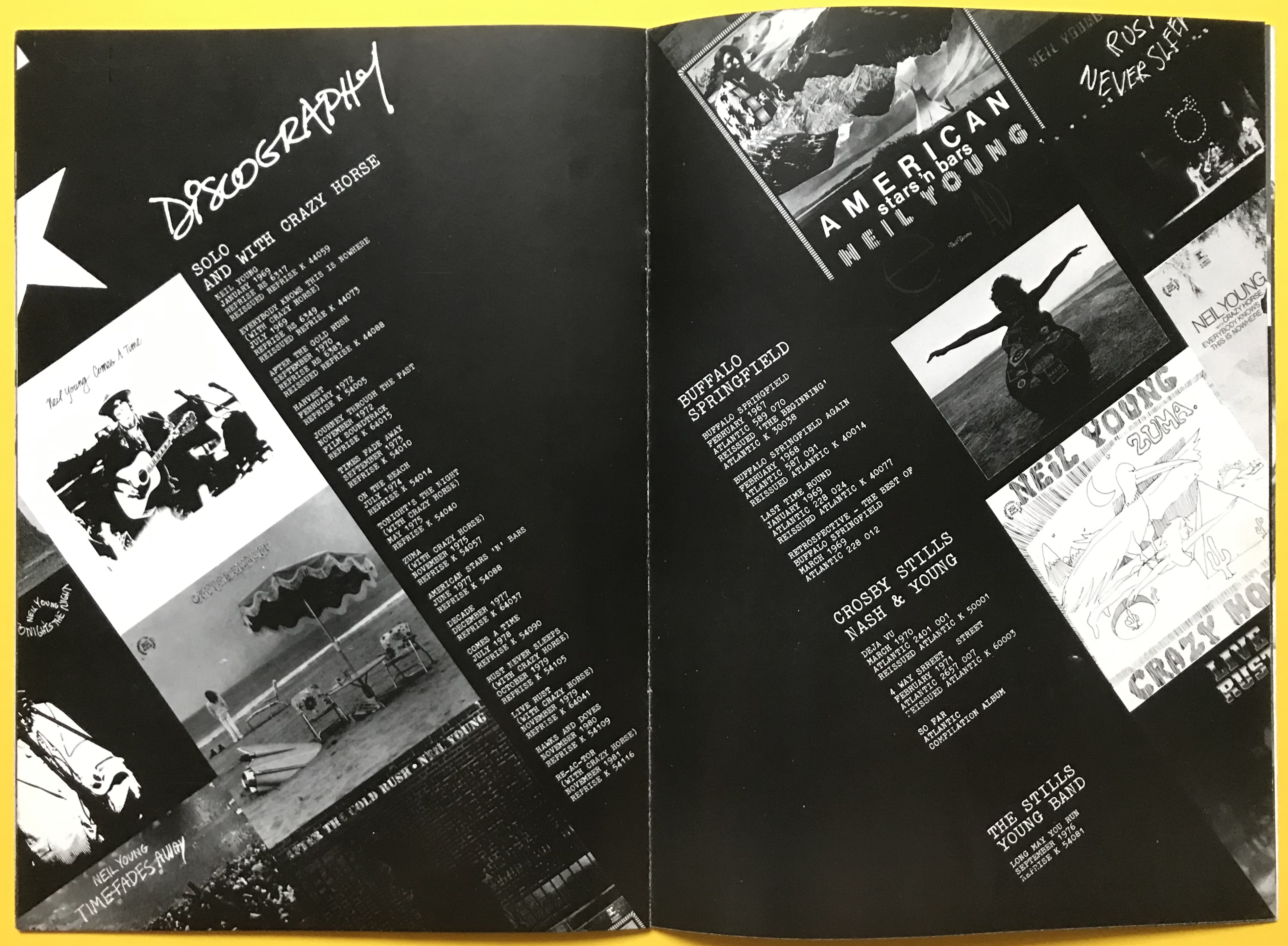 NEIL YOUNG - Transworld tour Konsertprogram 1982 - 6
