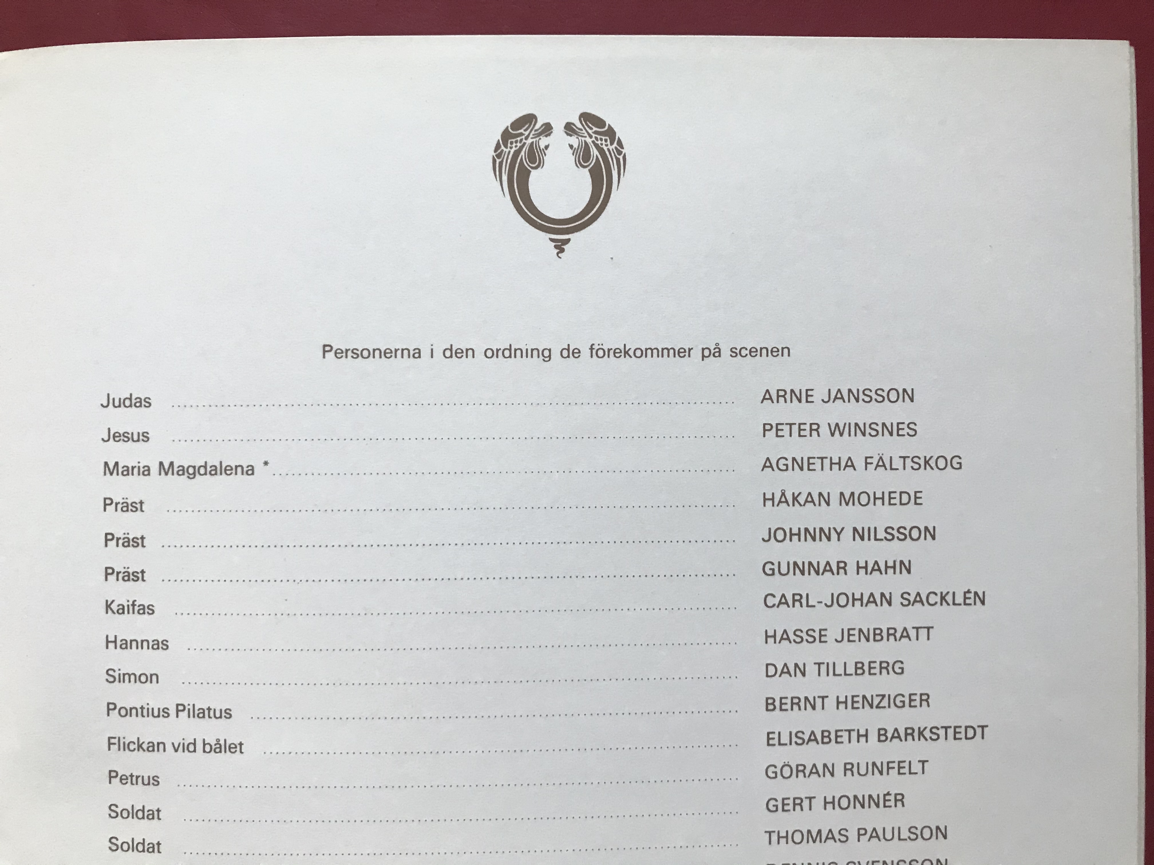 ABBA AGNETHA FÄLTSKOG - Jesus Christ Superstar Souvenirprogram 1972 - 5