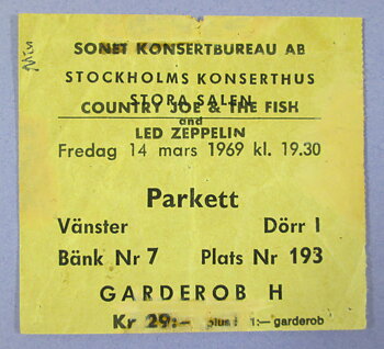 LED ZEPPELIN - Stockholm 1969