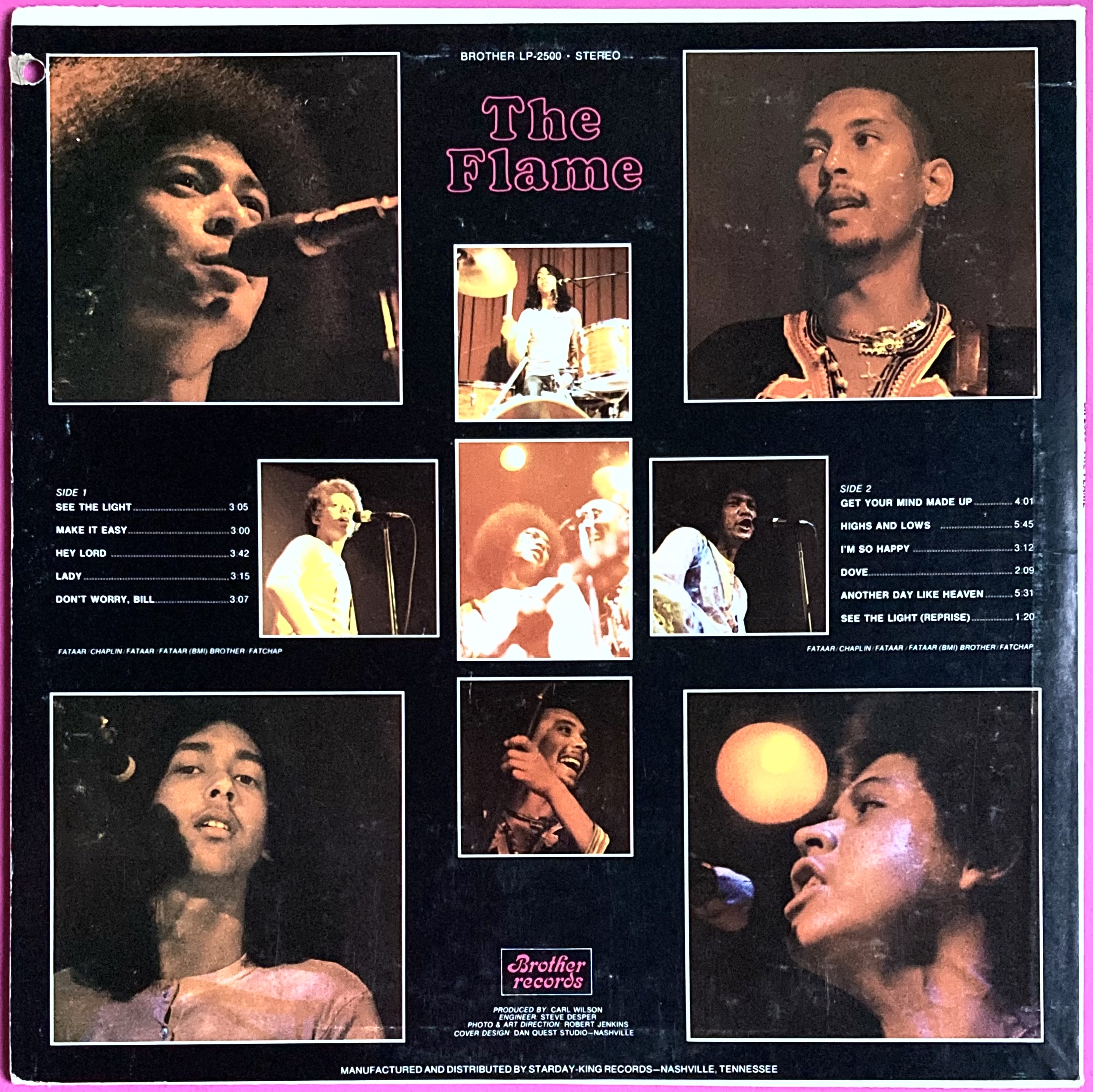 THE FLAME - "same" US-orig LP 1970 - 3
