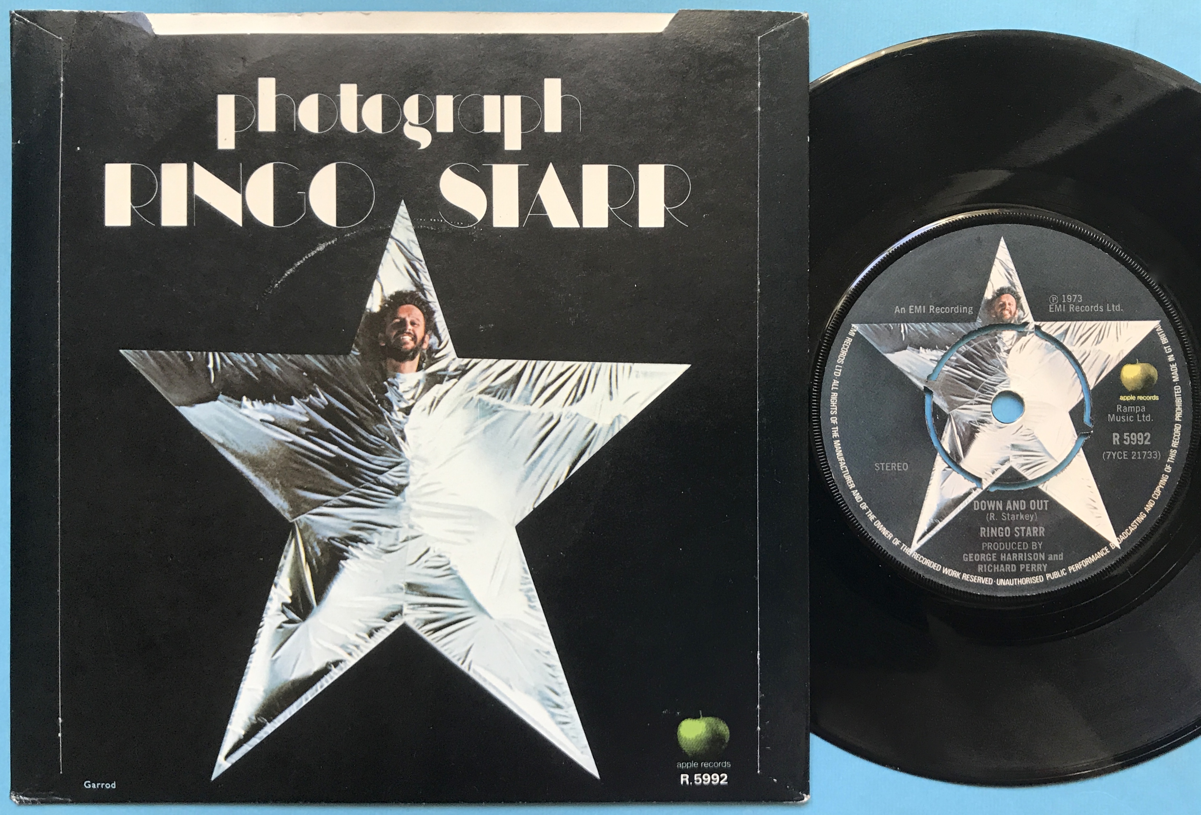 RINGO STARR - Photograph 7" UK PS 1973 - 2