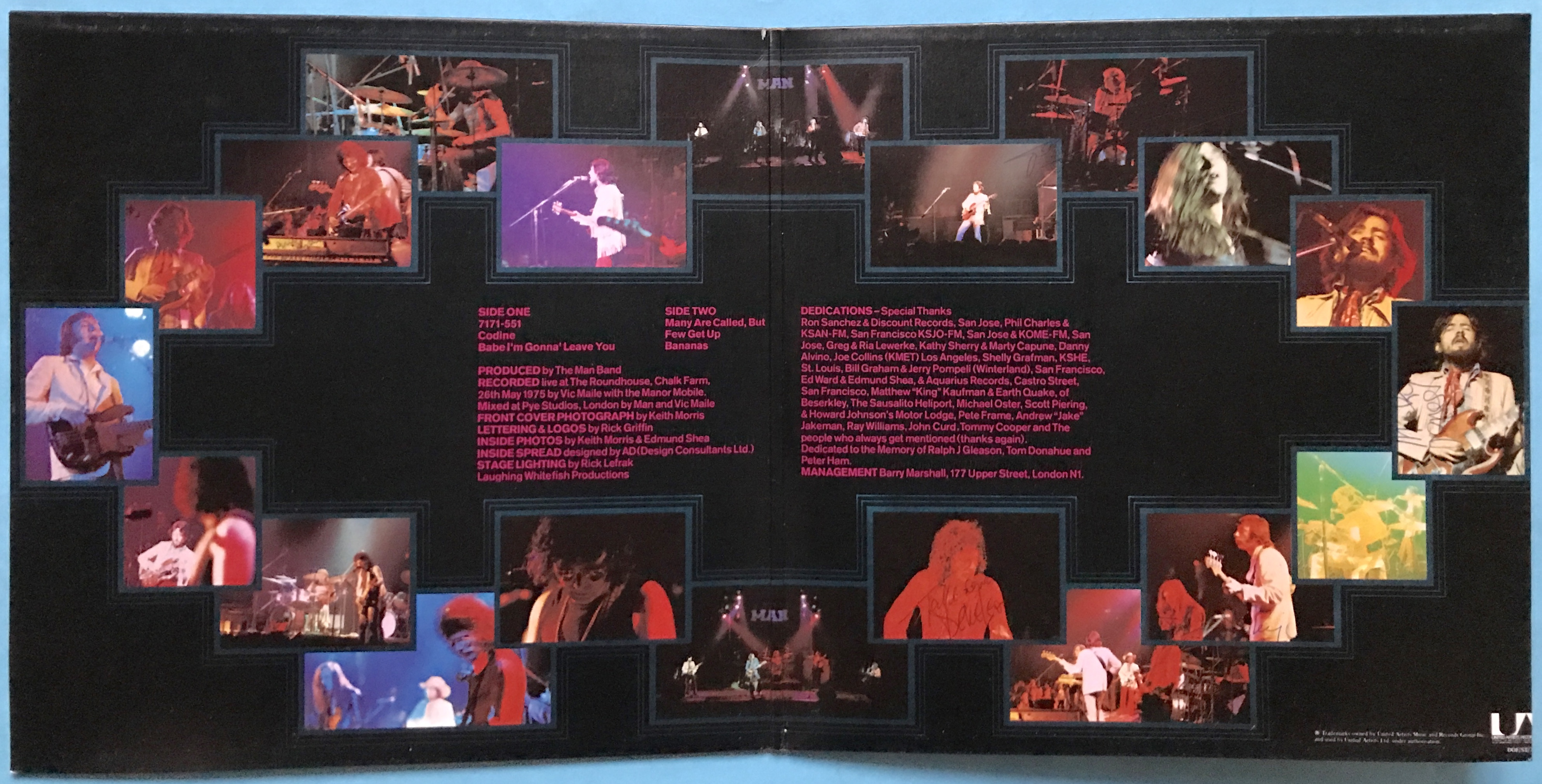 MAN - Maximum darkness SIGNERAD UK-orig LP 1975 - 3