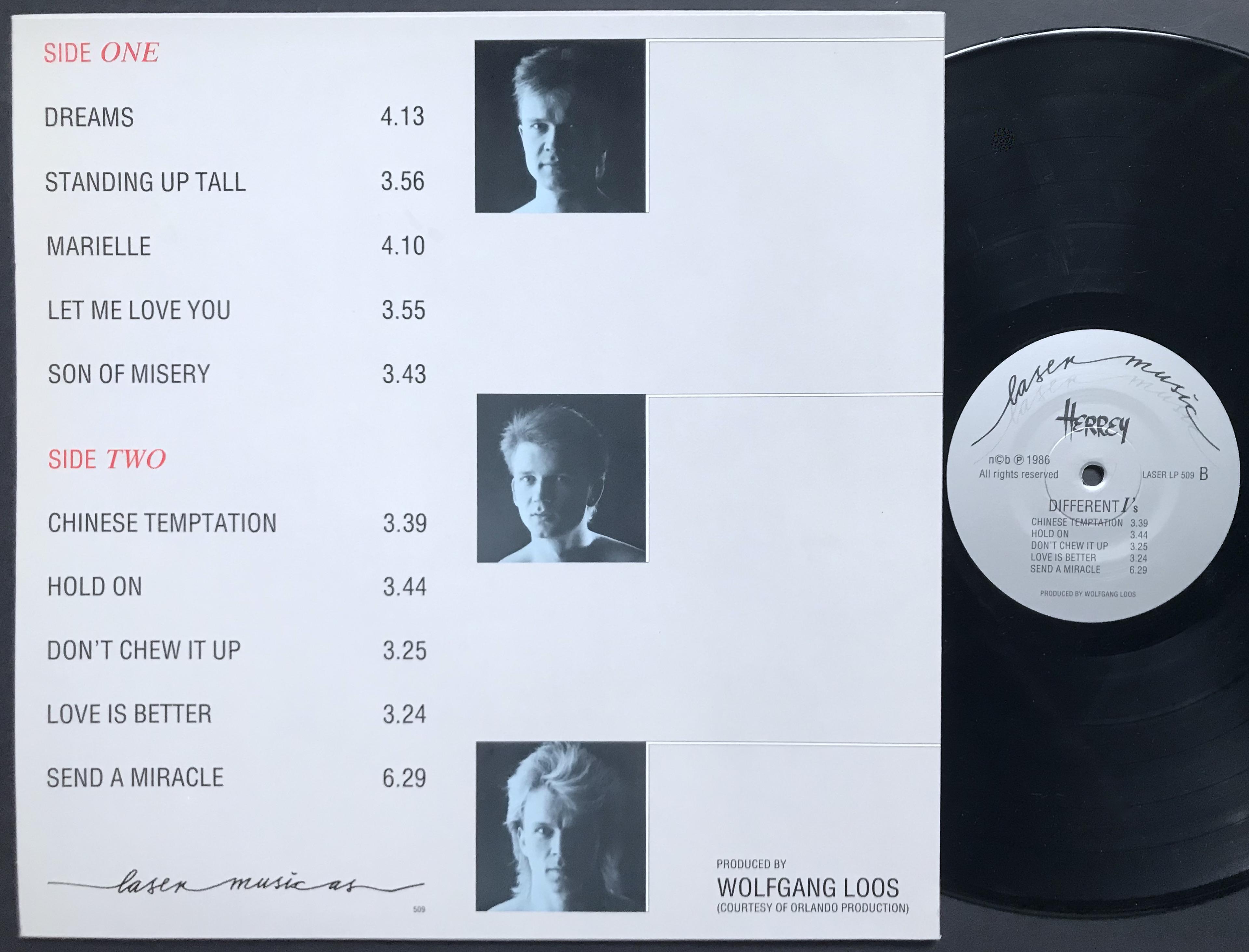 HERREY´S / HERREY - Different I´s SIGNED LP 1986 - 3
