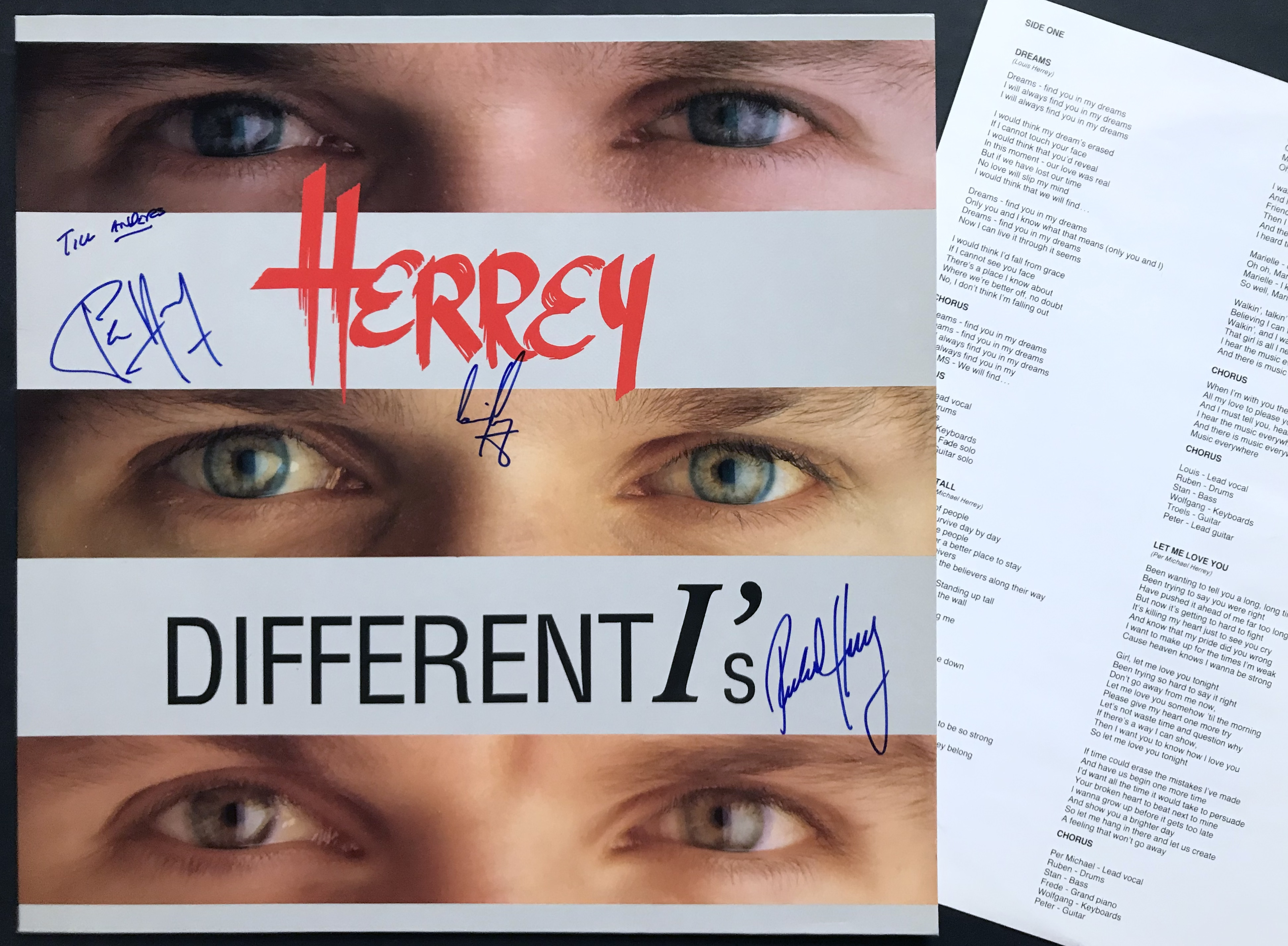 HERREY´S / HERREY - Different I´s SIGNED LP 1986