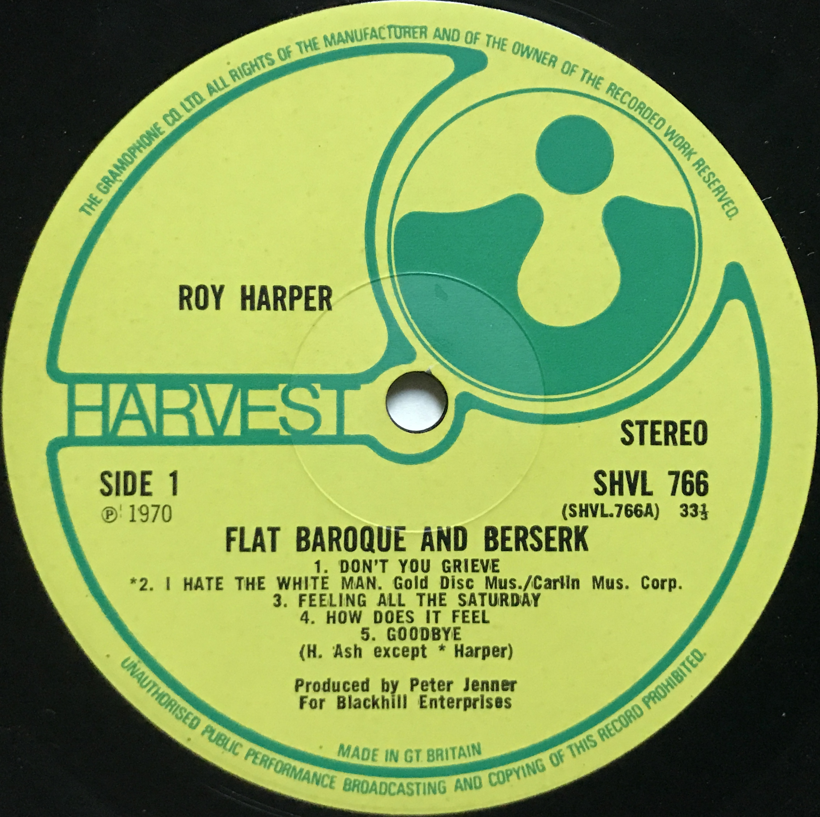 Roy HARPER☆Flat Baroque And Berserk UK H - 洋楽