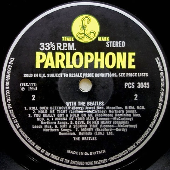BEATLES - With the Beatles UK Stereo LP 1963 - 4