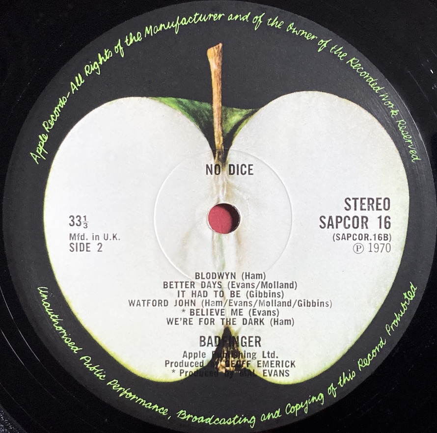BADFINGER - No dice UK-orig LP 1970 - 5