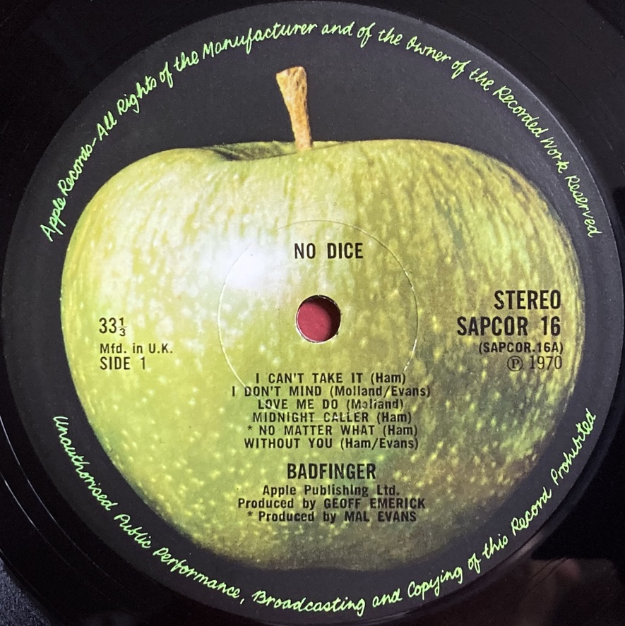 BADFINGER - No dice UK-orig LP 1970 - 4