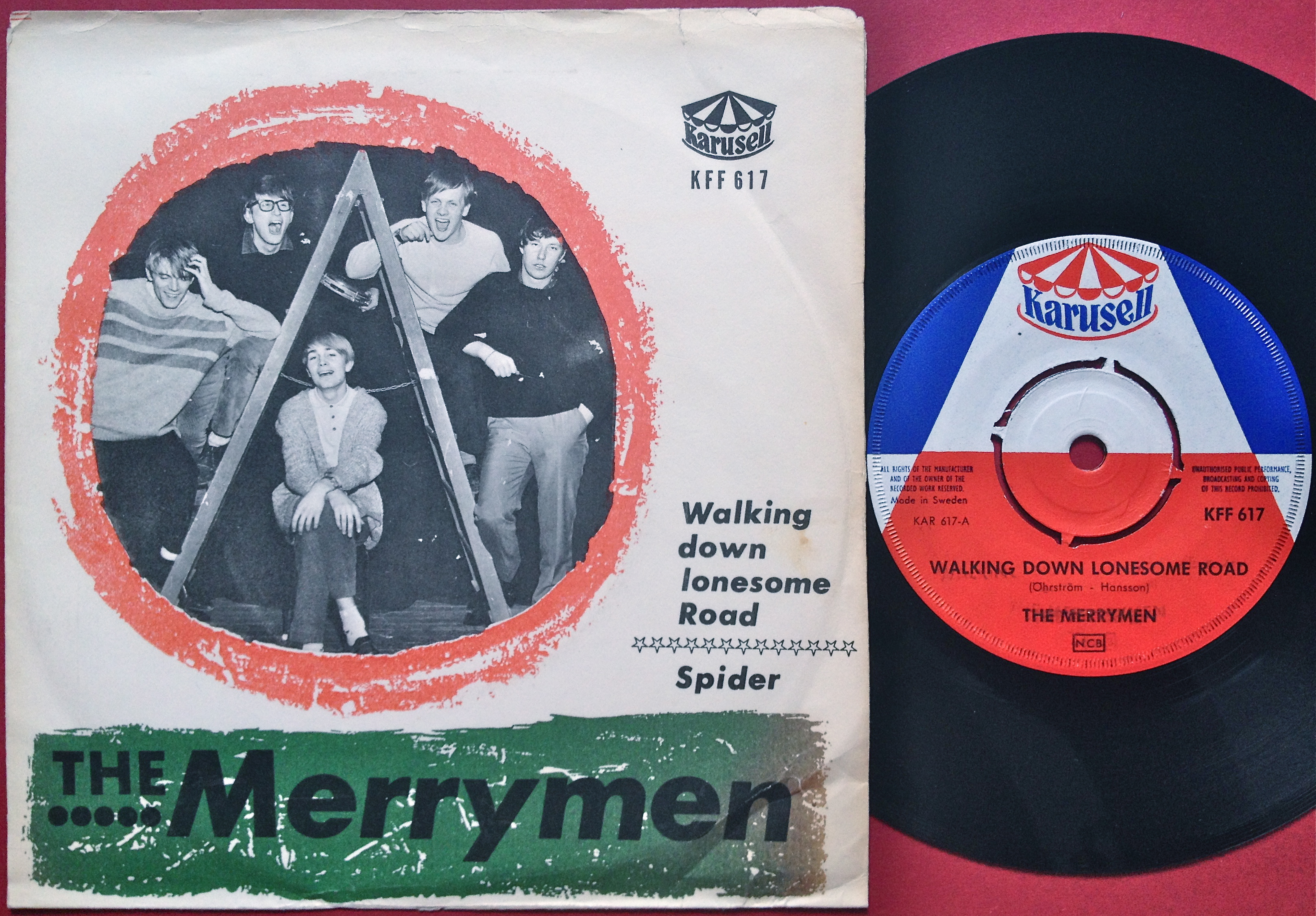 MERRYMEN - Walking down lonesome road Swe PS 1965