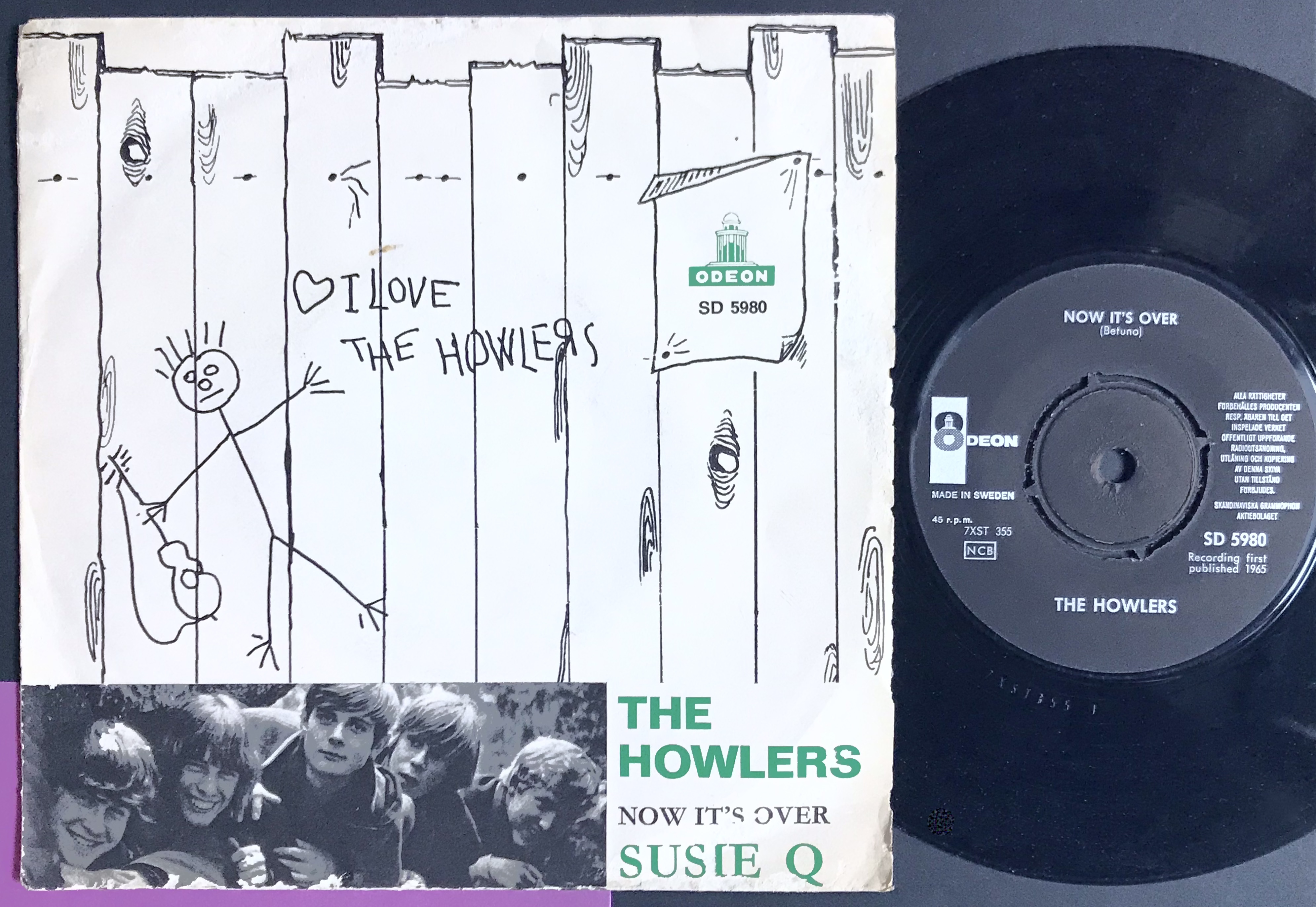 HOWLERS - Now it´s over / SUZIE Q Swe PS 1965