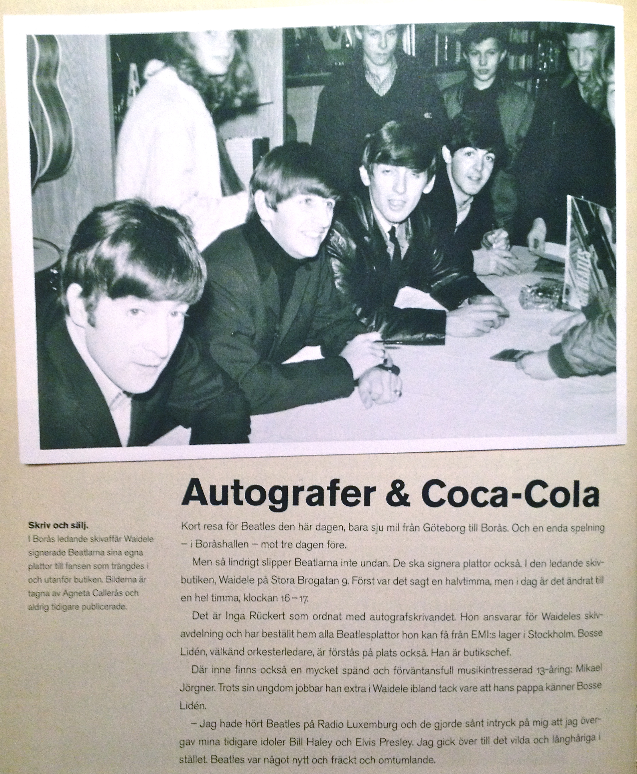 BEATLES - She loves you 7" SIGNED Swedish PS 1963 - 4
